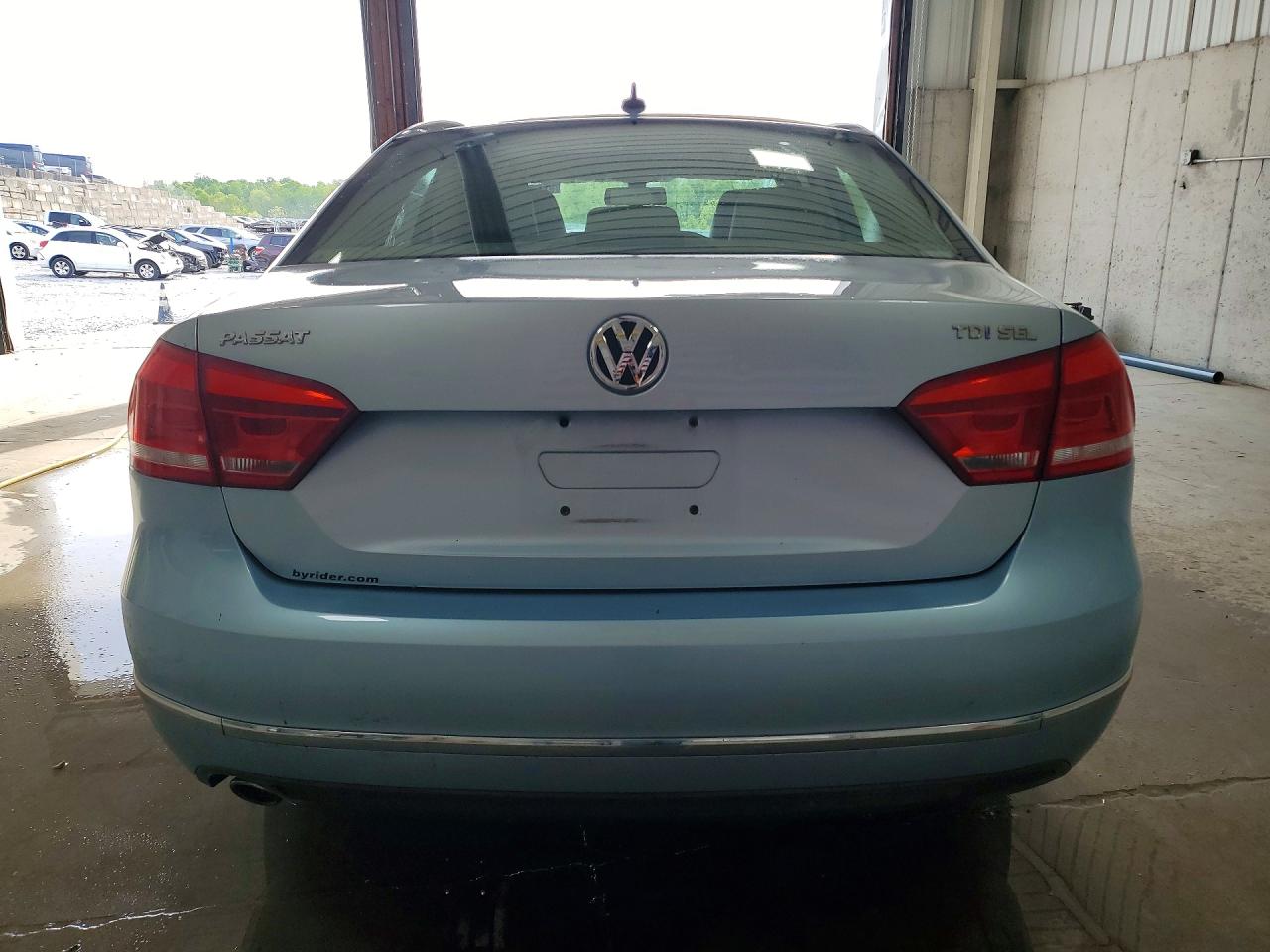 2012 Volkswagen Passat Sel Синий vin: 1VWCN7A31CC020063