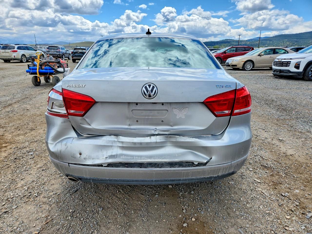 2013 Volkswagen Passat Sel Silver vin: 1VWCN7A31DC139510
