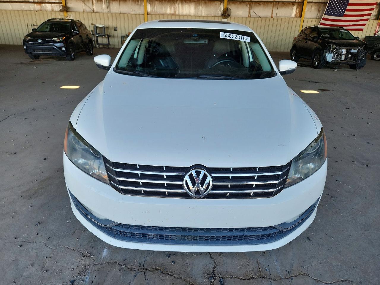 2013 Volkswagen Passat Sel Белый vin: 1VWCN7A31DC148109