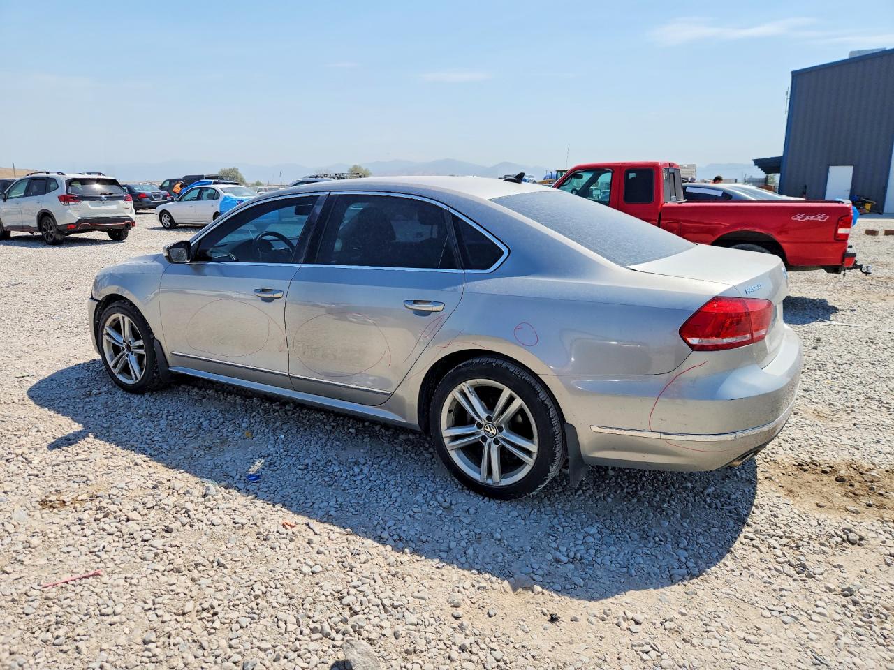 2014 Volkswagen Passat Sel Silver vin: 1VWCN7A31EC017814