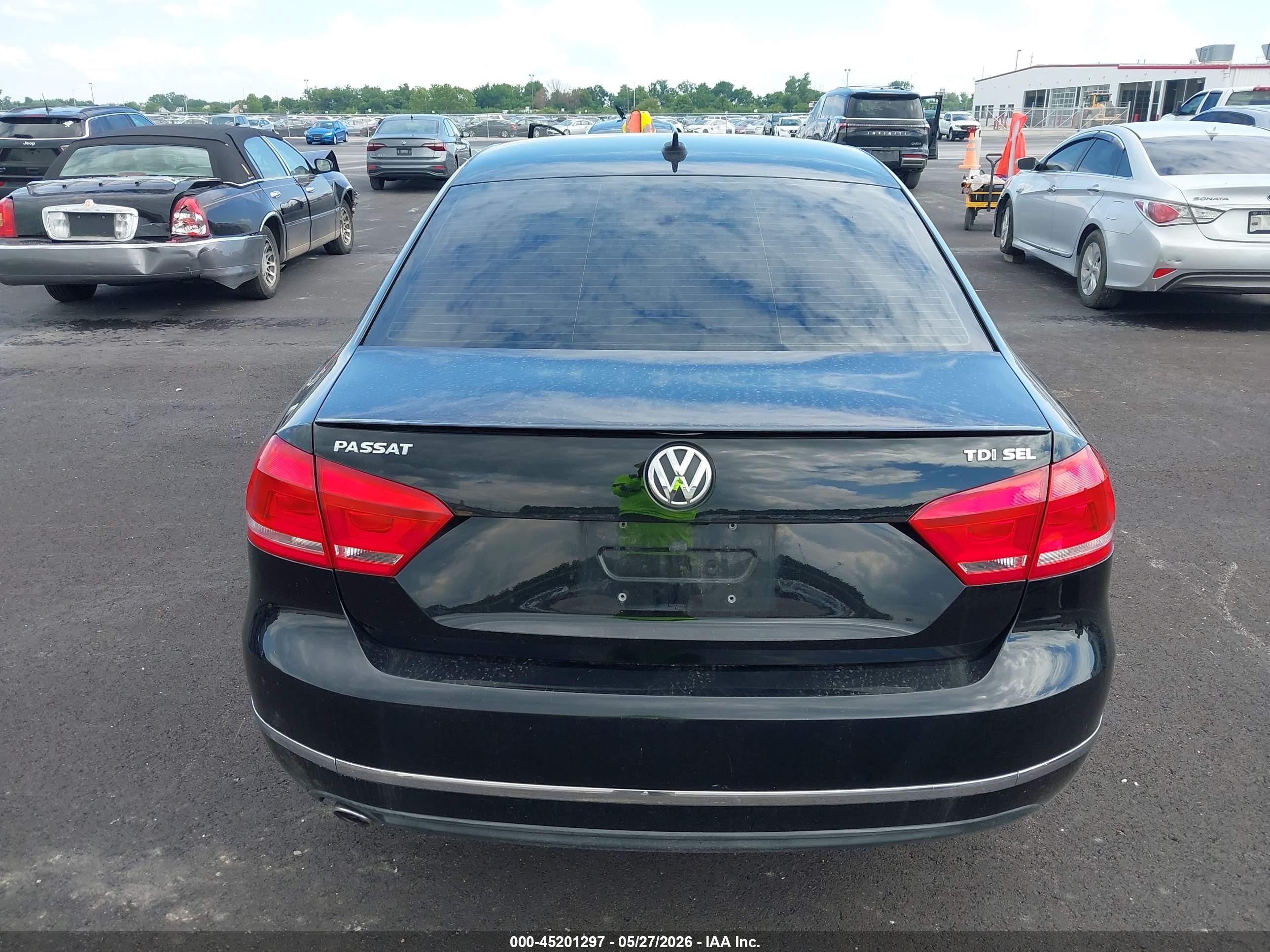 2014 Volkswagen Passat 2.0l Tdi Sel Premium Black vin: 1VWCN7A31EC037786