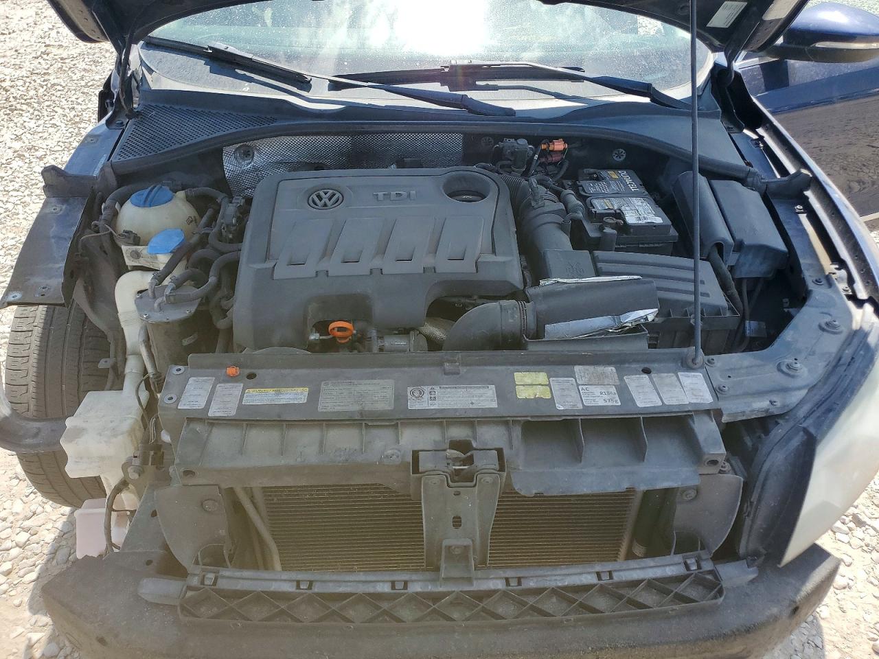 2012 Volkswagen Passat Sel Blue vin: 1VWCN7A32CC029564
