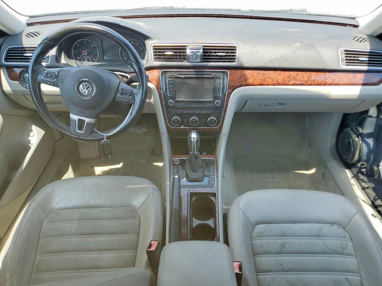 2012 Volkswagen Passat Sel Blue vin: 1VWCN7A32CC029564