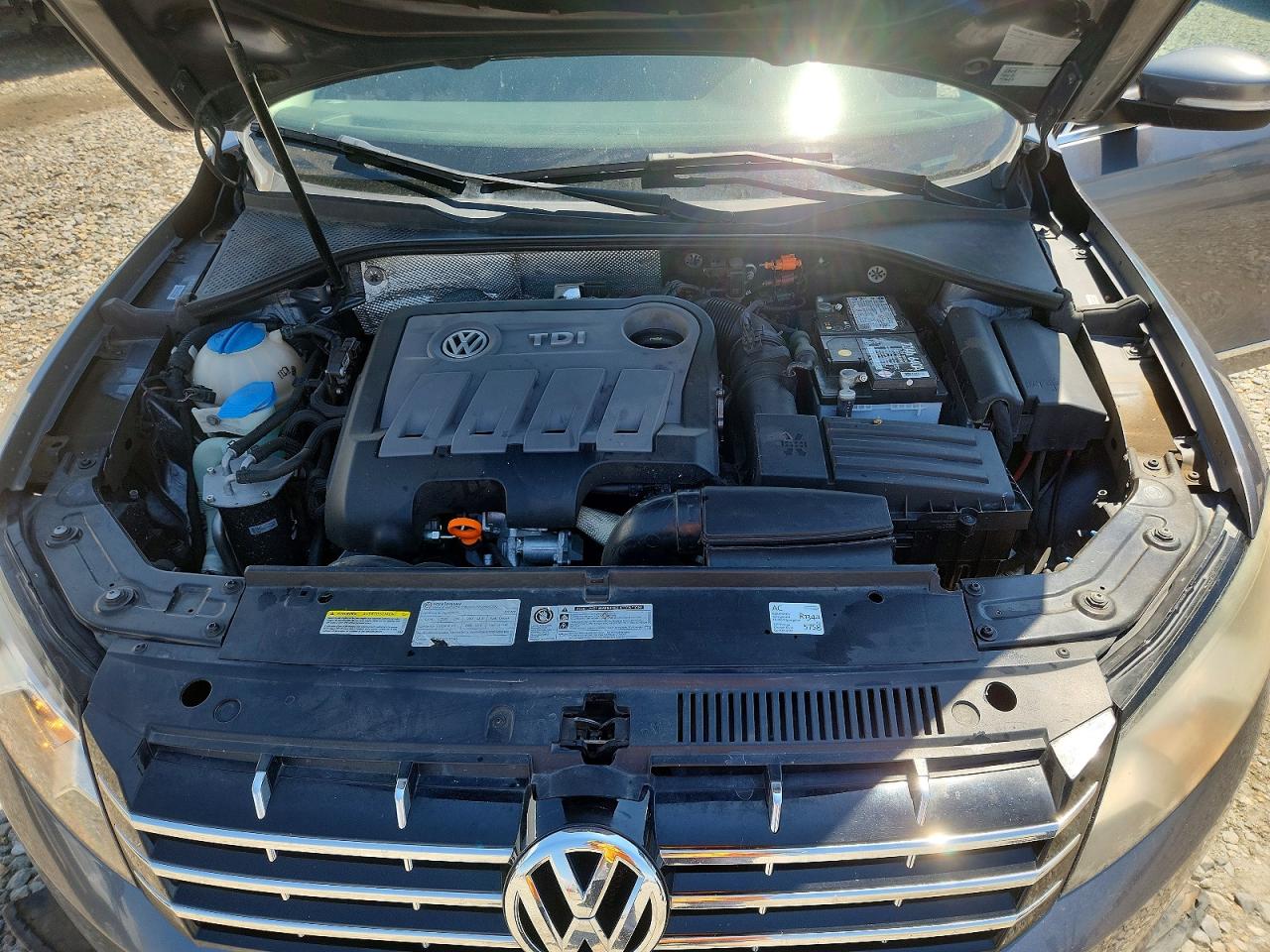 2013 Volkswagen Passat Sel Gray vin: 1VWCN7A32DC123154