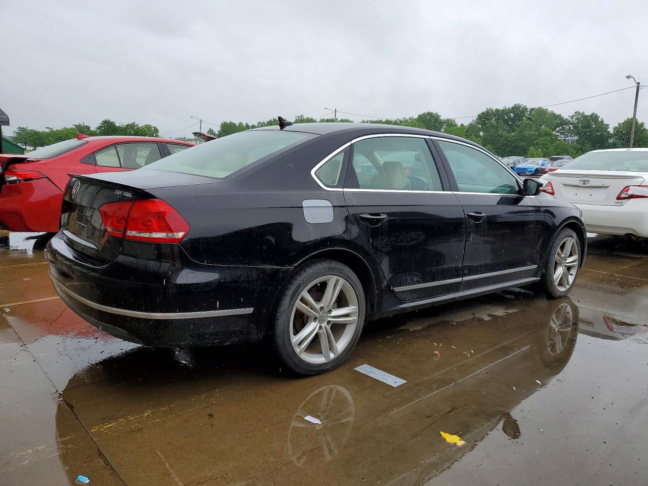 2014 Volkswagen Passat Black vin: 1VWCN7A32EC010564