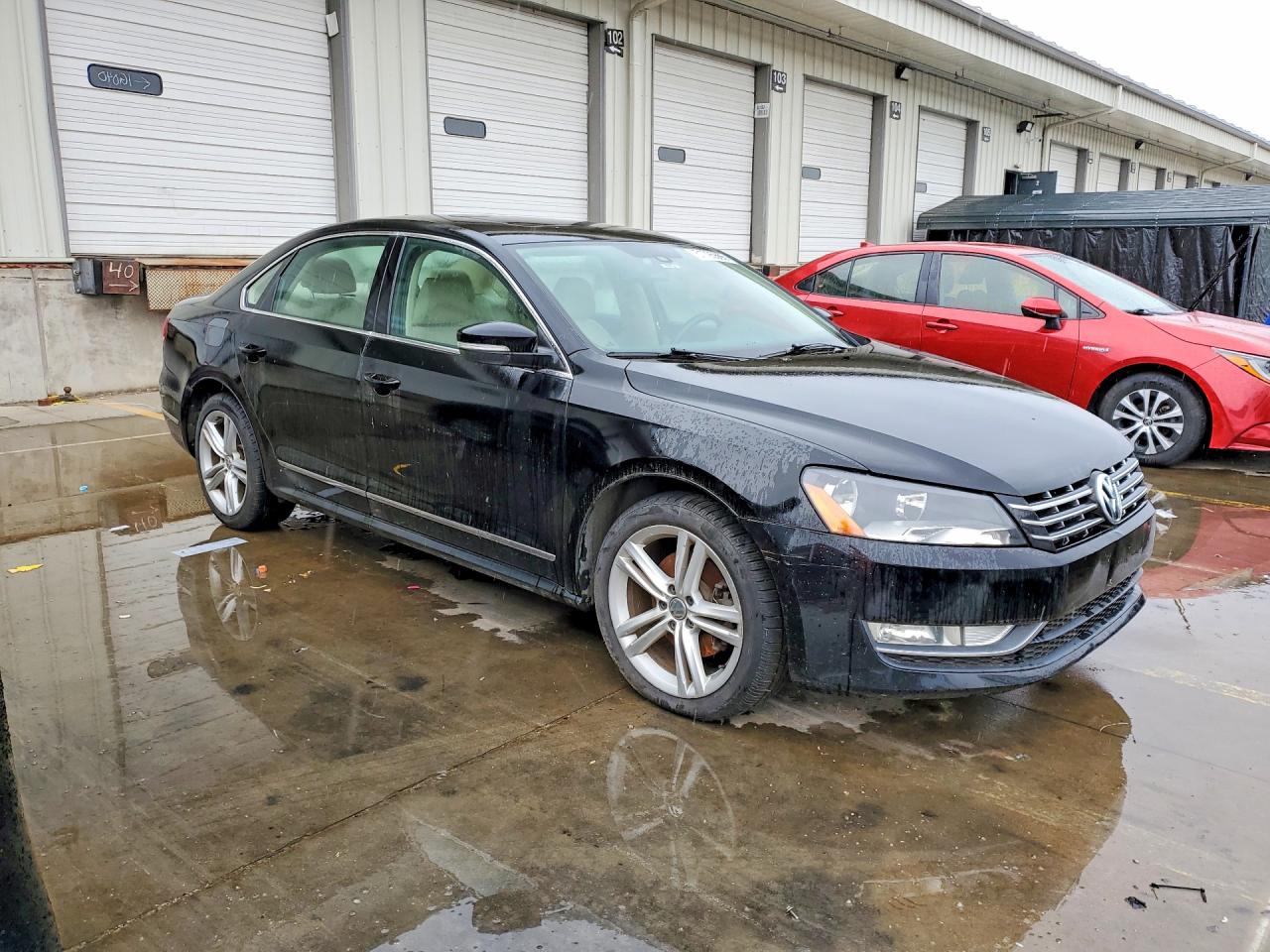 2014 Volkswagen Passat Black vin: 1VWCN7A32EC010564