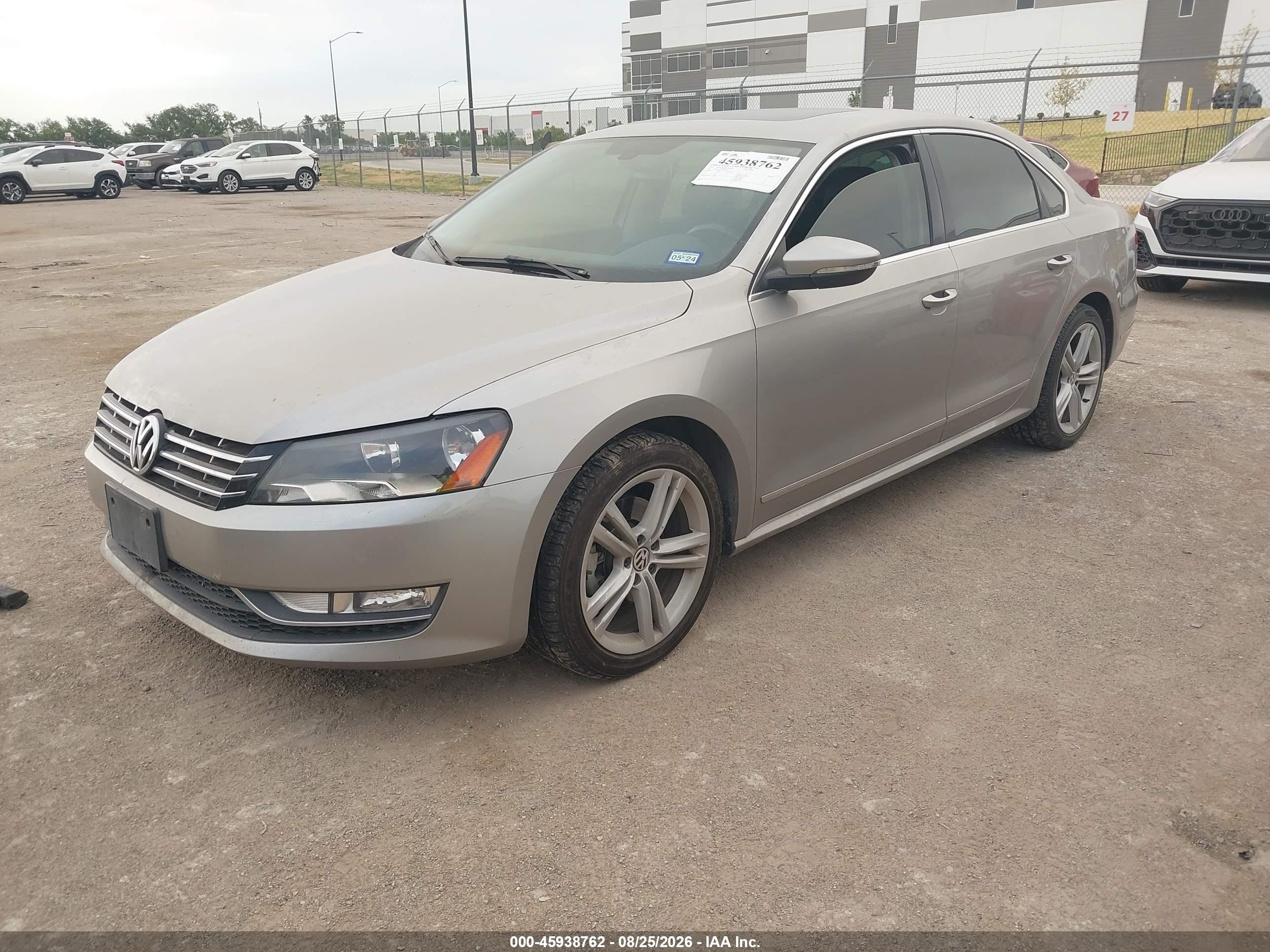 2012 Volkswagen Passat 2.0l Tdi Sel Premium Gray vin: 1VWCN7A34CC008733