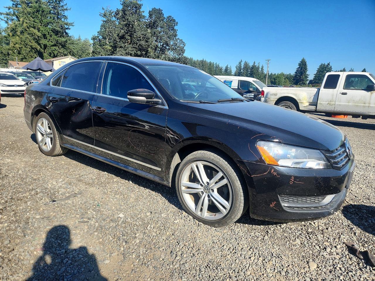 2013 Volkswagen Passat Sel Black vin: 1VWCN7A34DC087581
