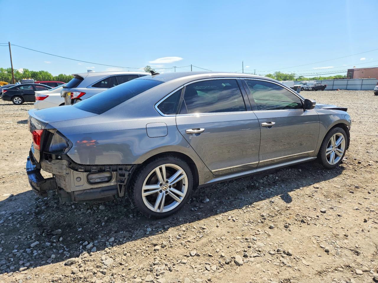 2013 Volkswagen Passat Sel Серый vin: 1VWCN7A35DC085385