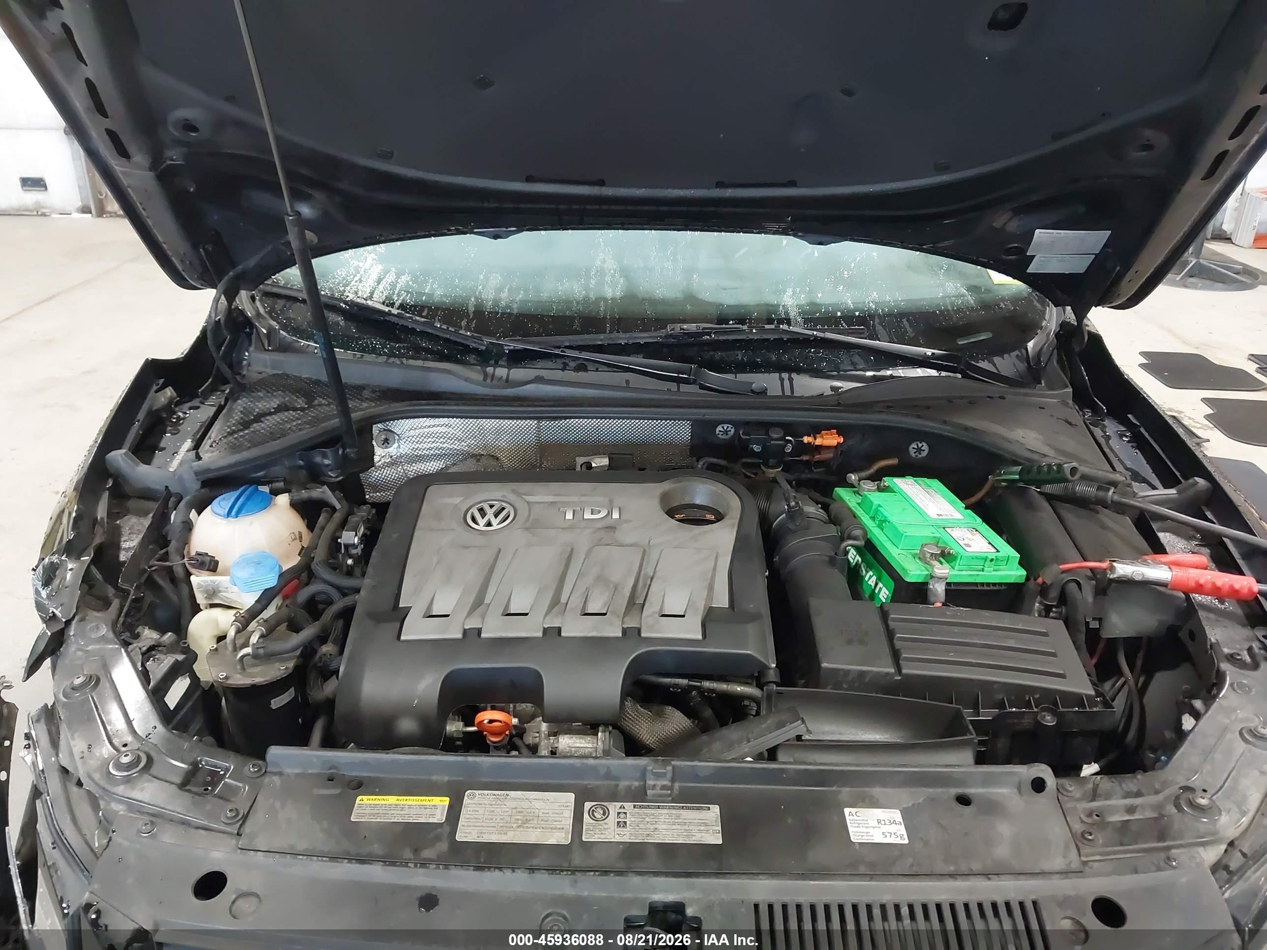 2013 Volkswagen Passat 2.0l Tdi Sel Premium Черный vin: 1VWCN7A35DC100001