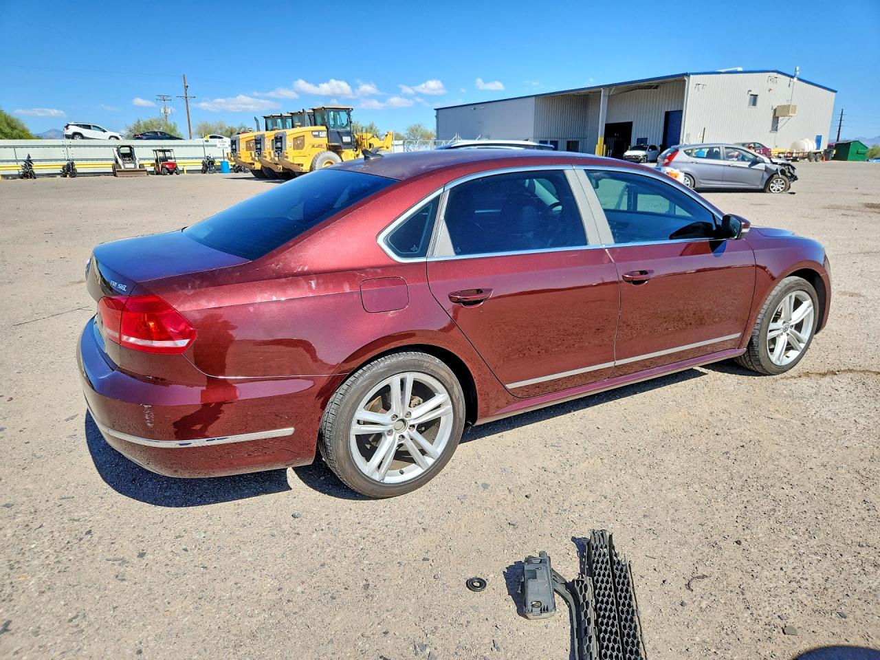 2013 Volkswagen Passat Sel Maroon vin: 1VWCN7A35DC147321