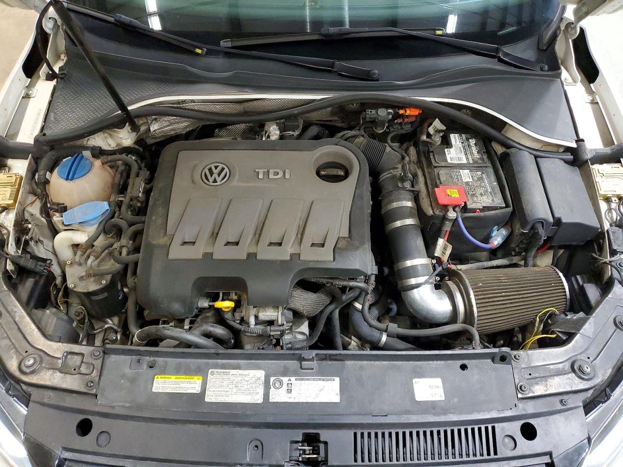 2014 Volkswagen Passat Sel White vin: 1VWCN7A35EC031327