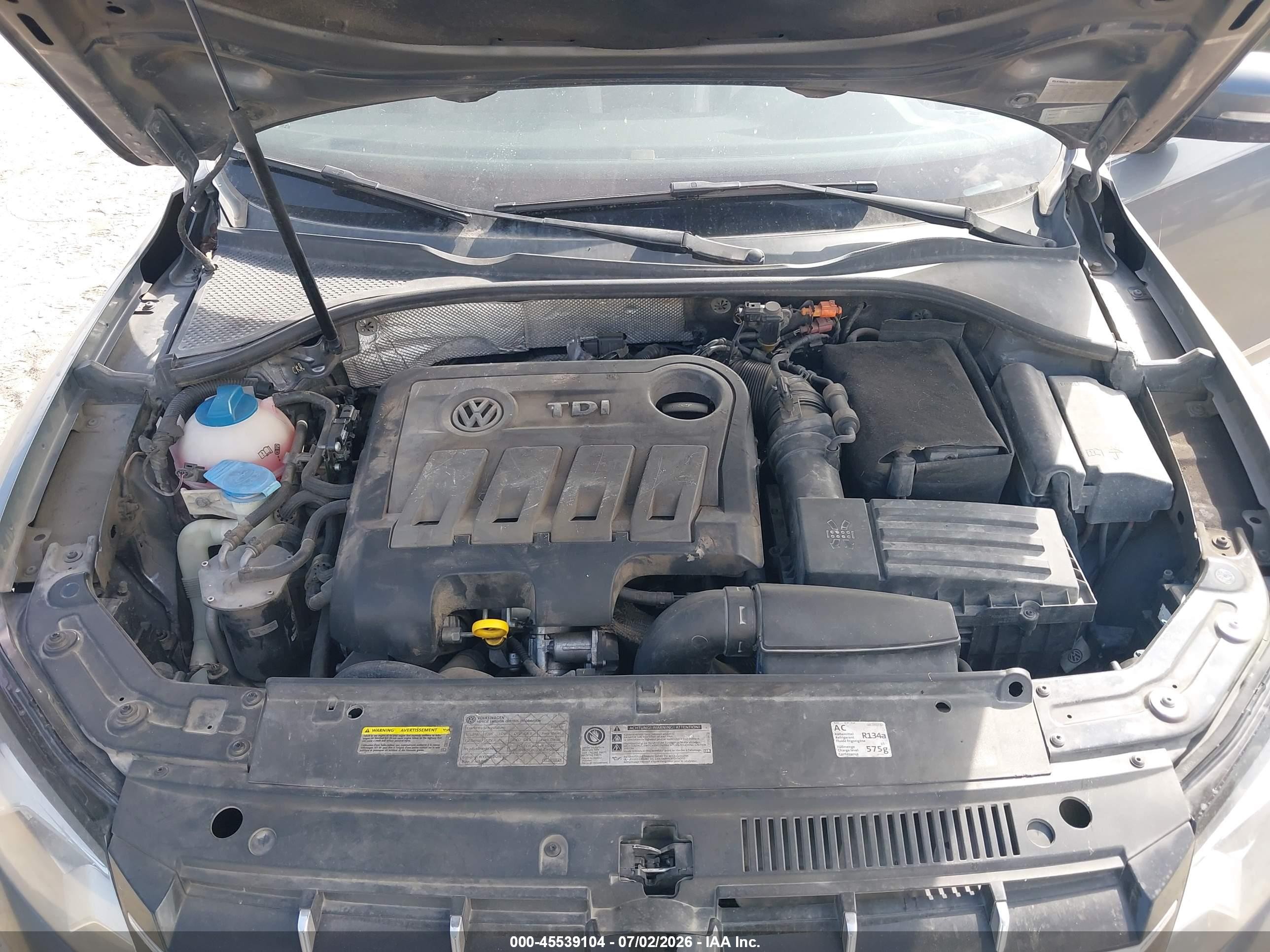 2014 Volkswagen Passat 2.0l Tdi Sel Premium vin: 1VWCN7A35EC039315