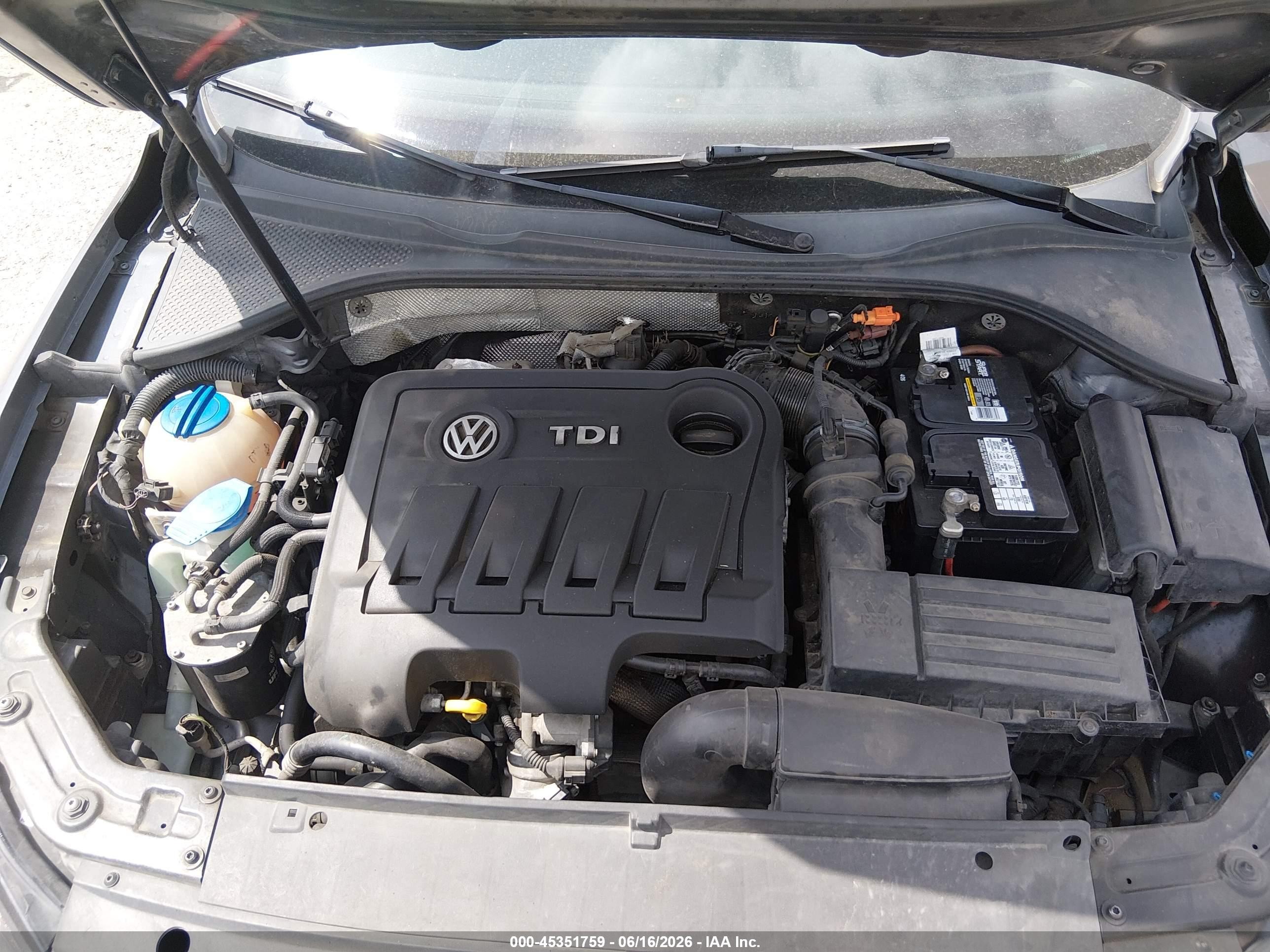 2014 Volkswagen Passat 2.0l Tdi Sel Premium Gray vin: 1VWCN7A35EC068717