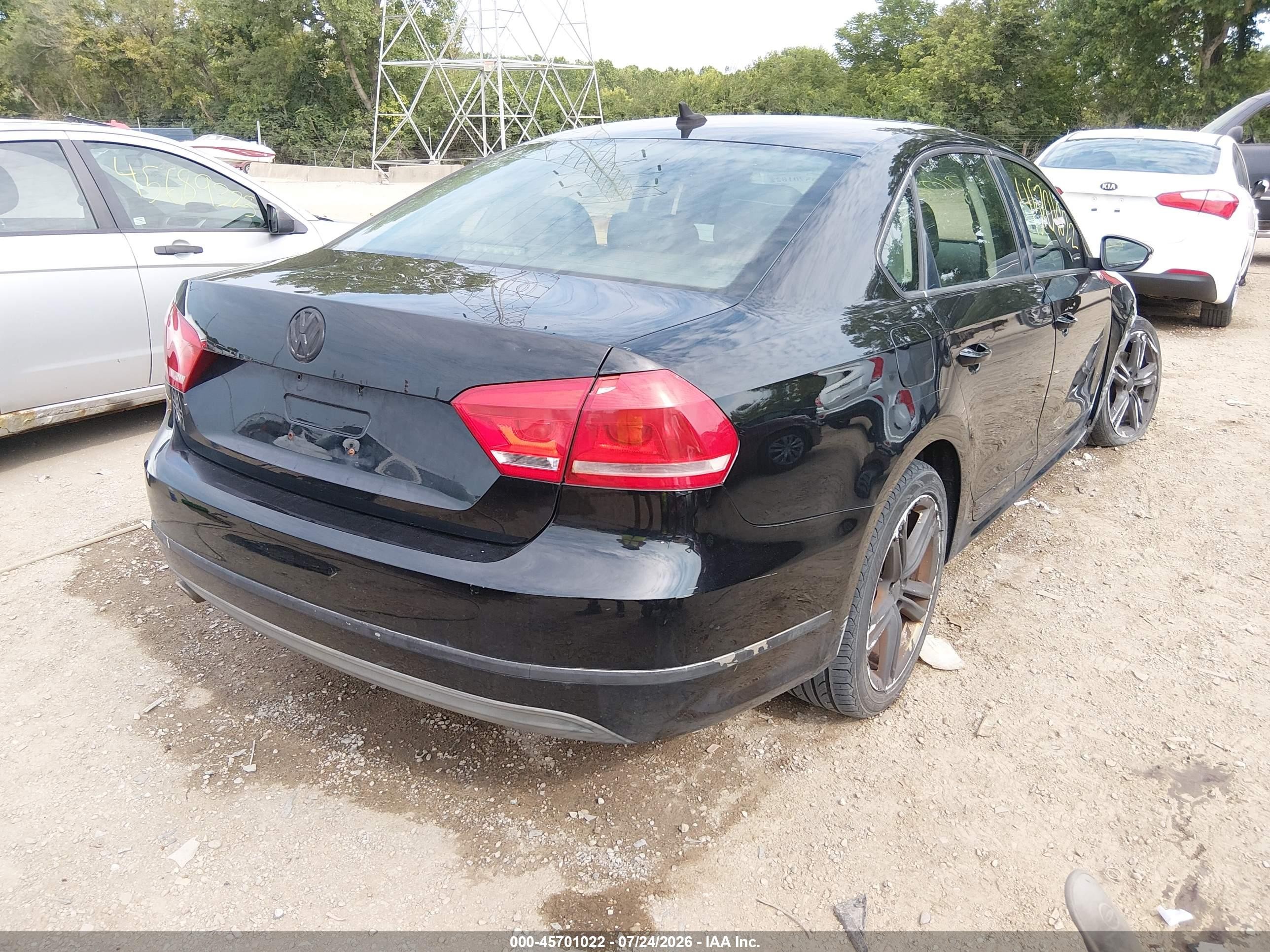 2012 Volkswagen Passat 2.0l Tdi Sel Premium Black vin: 1VWCN7A36CC071073