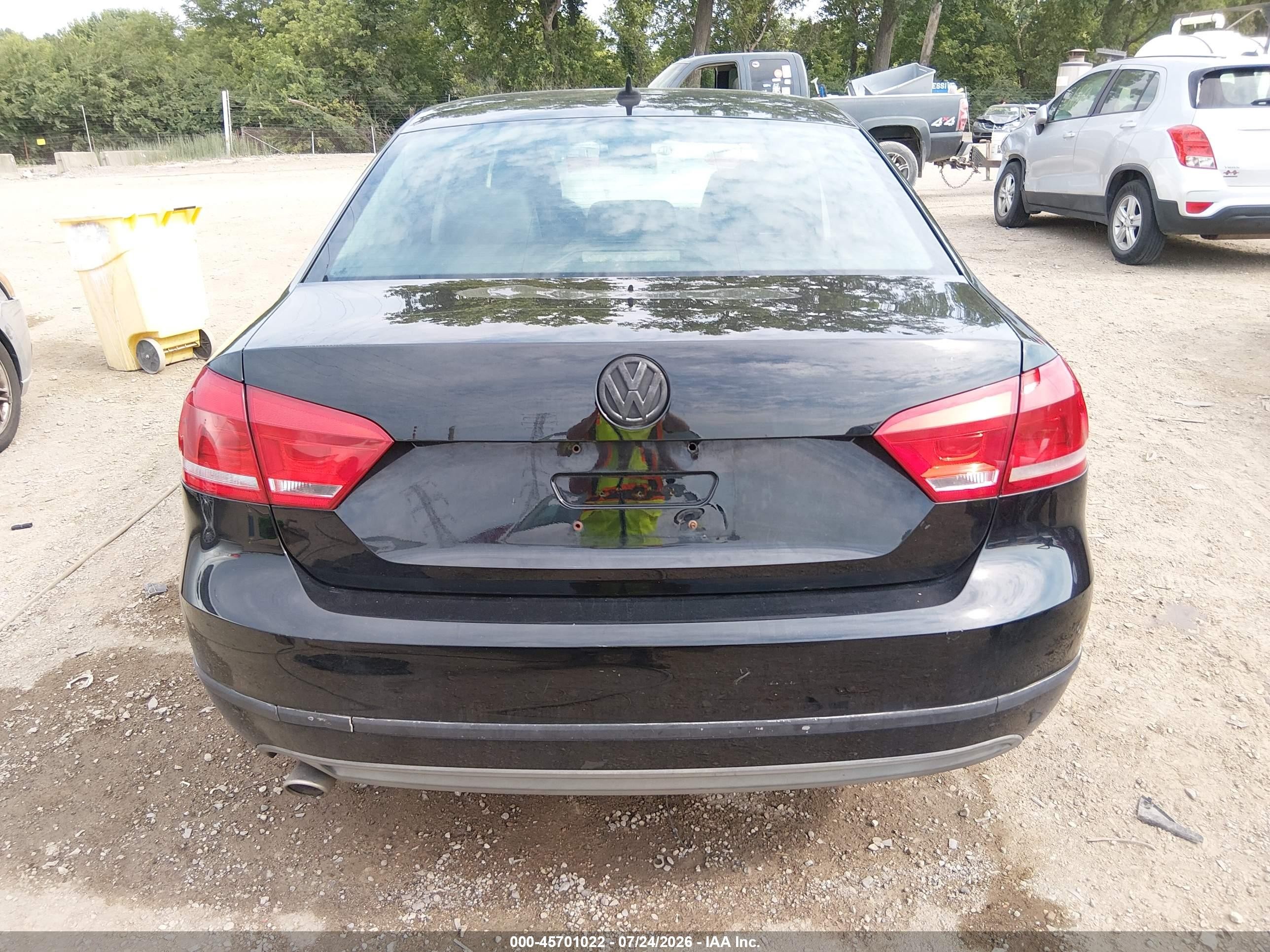 2012 Volkswagen Passat 2.0l Tdi Sel Premium Black vin: 1VWCN7A36CC071073