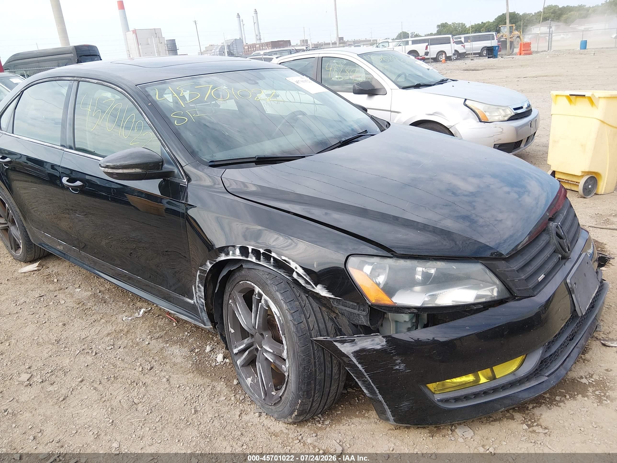 2012 Volkswagen Passat 2.0l Tdi Sel Premium Black vin: 1VWCN7A36CC071073