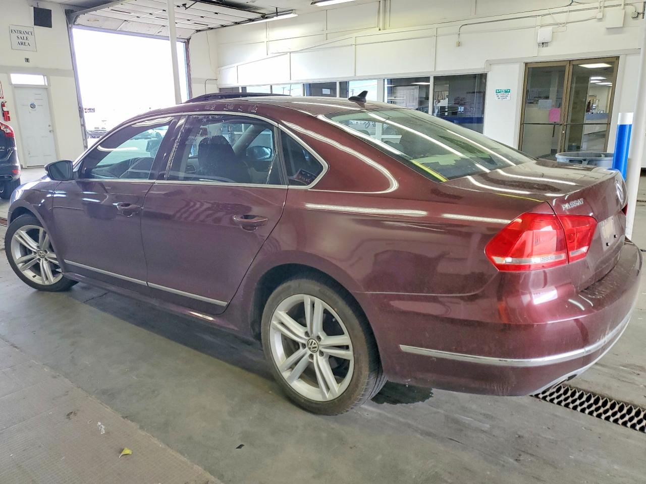 2013 Volkswagen Passat Sel Burgundy vin: 1VWCN7A36DC015006