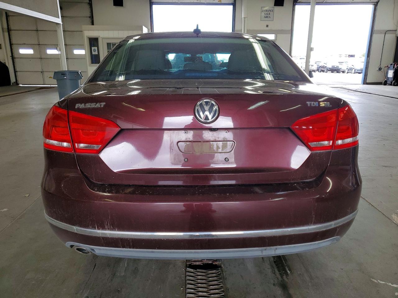 2013 Volkswagen Passat Sel Burgundy vin: 1VWCN7A36DC015006