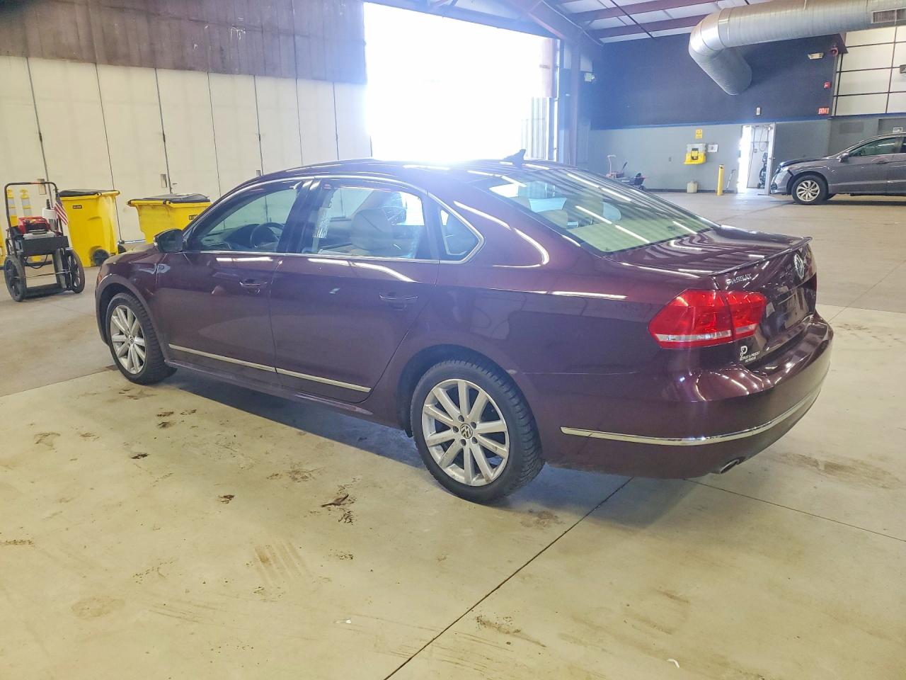 2013 Volkswagen Passat Sel Burgundy vin: 1VWCN7A36DC149353