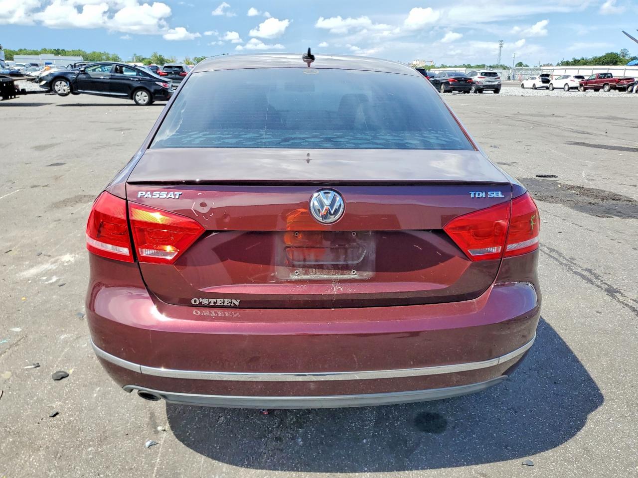 2014 Volkswagen Passat Sel Burgundy vin: 1VWCN7A36EC050968