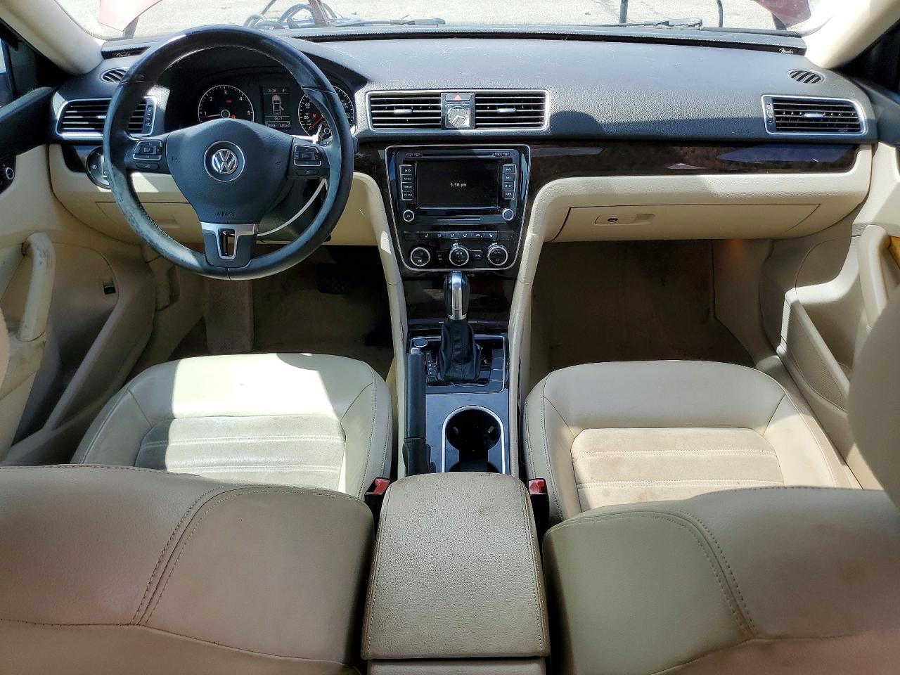 2014 Volkswagen Passat Sel Burgundy vin: 1VWCN7A36EC050968