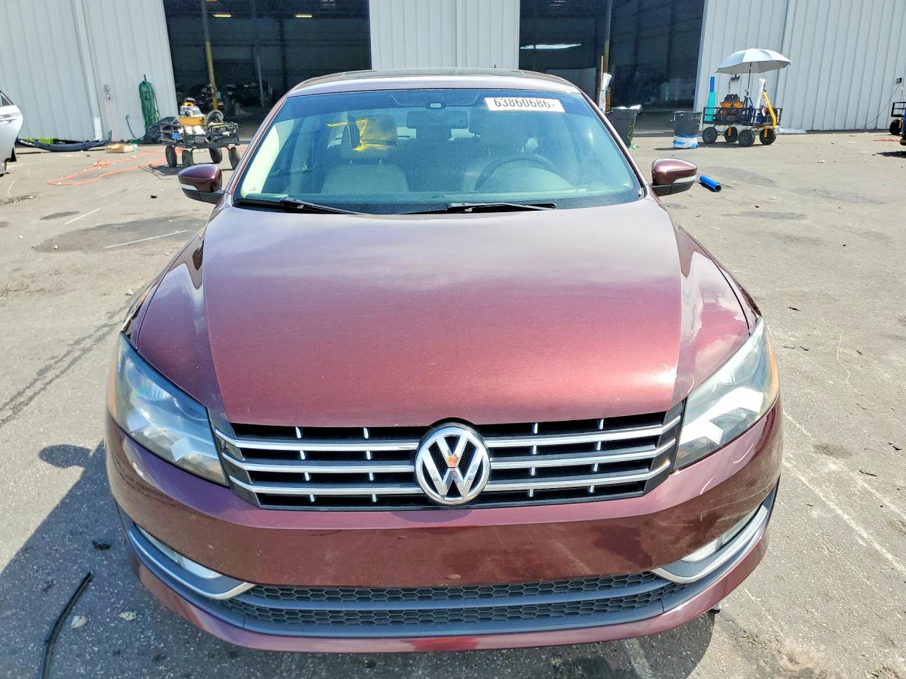 2014 Volkswagen Passat Sel Burgundy vin: 1VWCN7A36EC050968