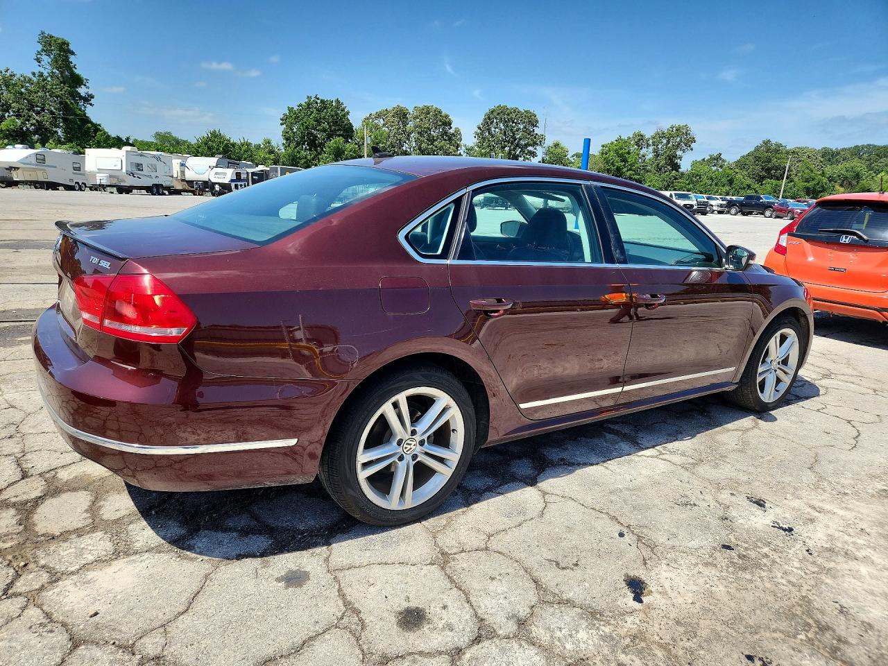 2014 Volkswagen Passat Sel Burgundy vin: 1VWCN7A36EC089592