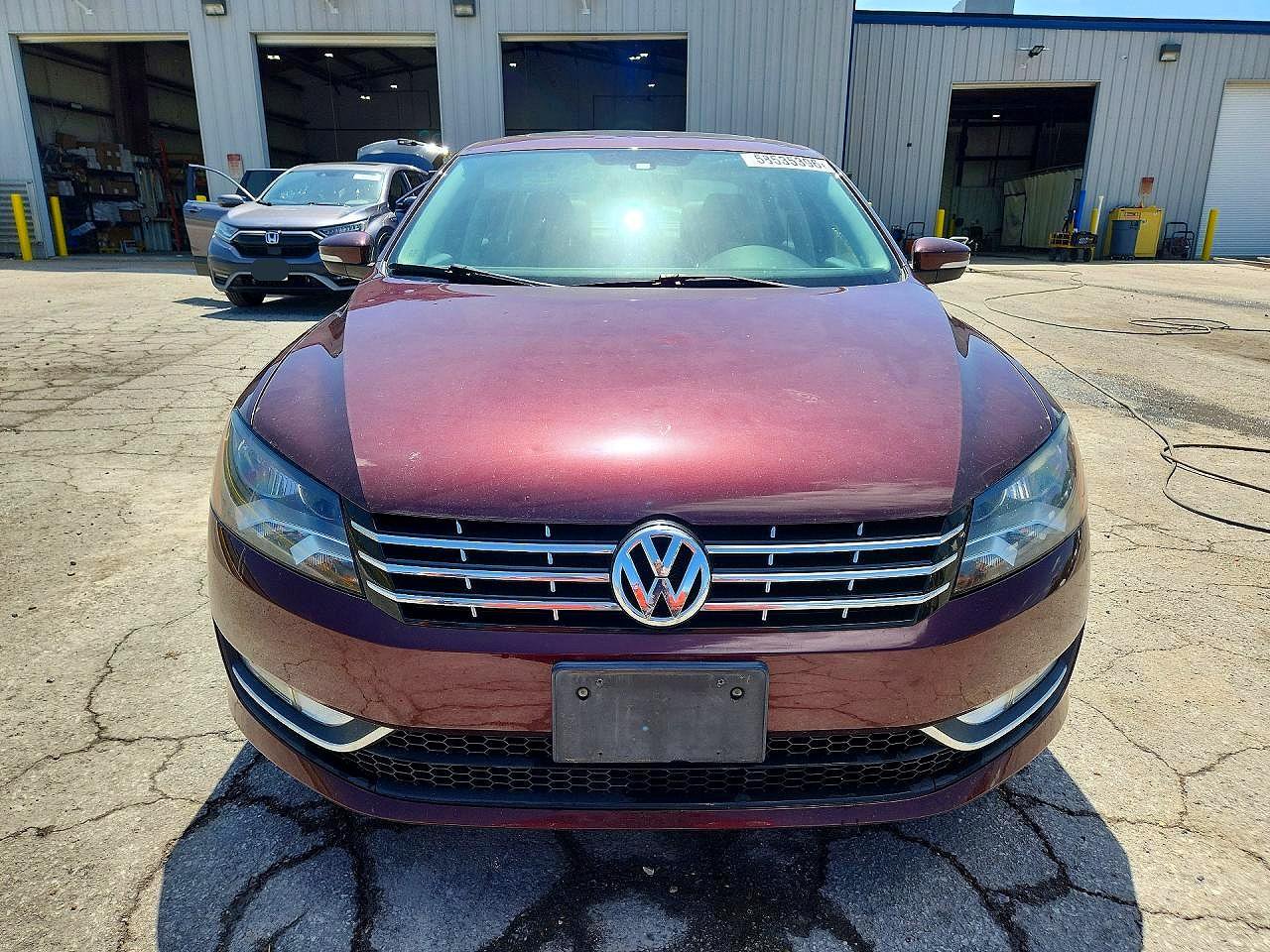 2014 Volkswagen Passat Sel Burgundy vin: 1VWCN7A36EC089592