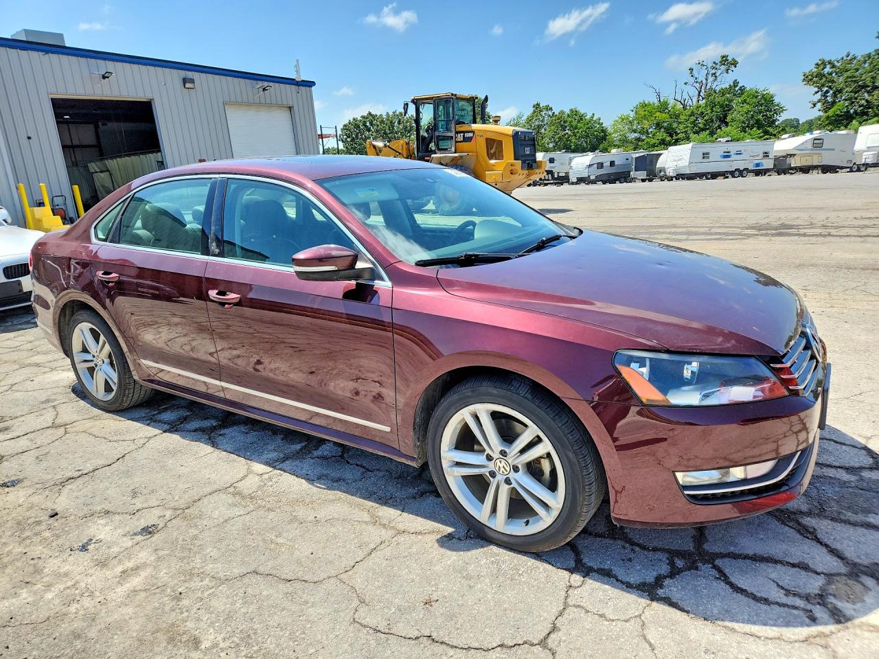 2014 Volkswagen Passat Sel Burgundy vin: 1VWCN7A36EC089592