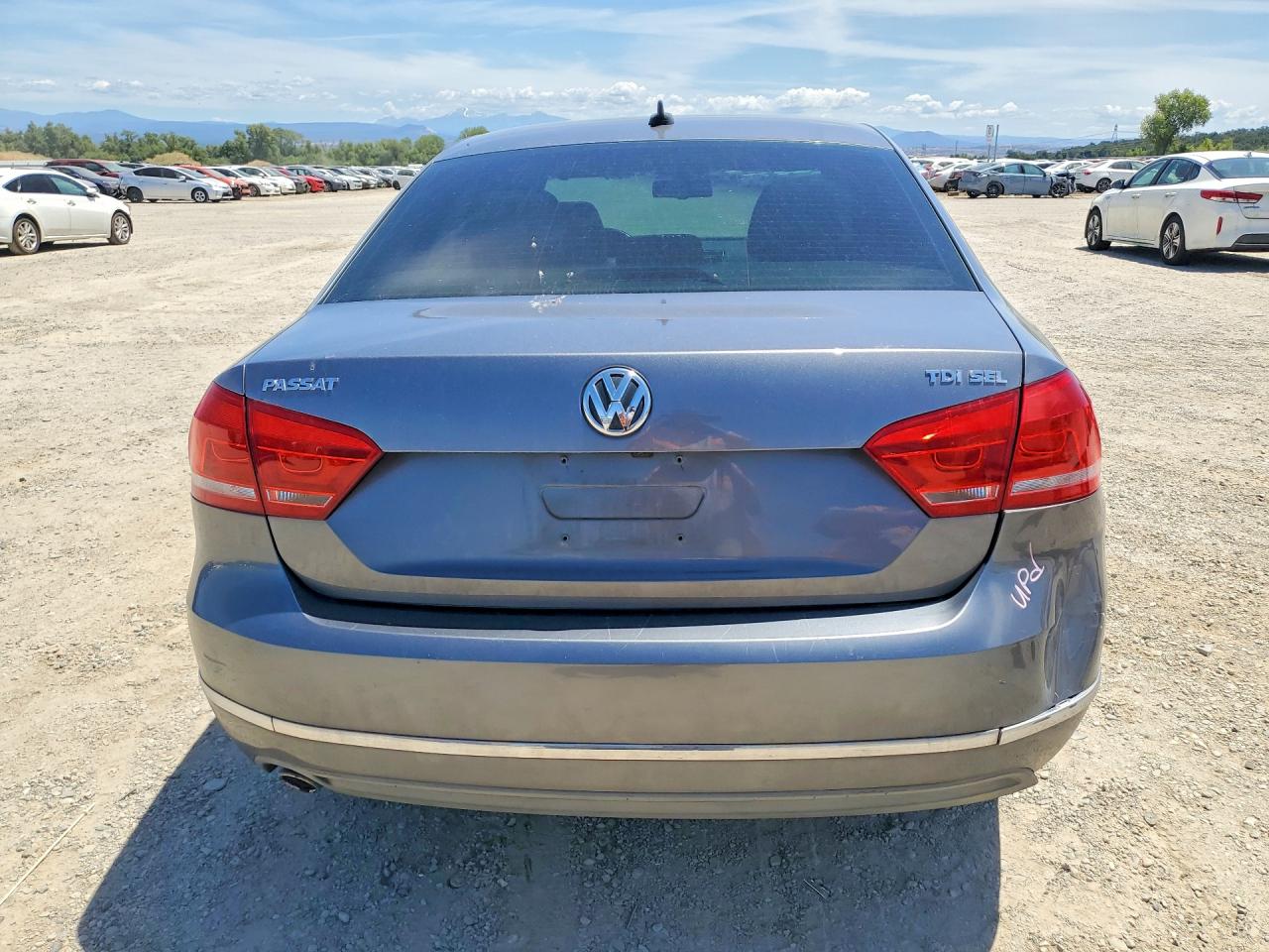 2014 Volkswagen Passat Sel Gray vin: 1VWCN7A37EC012925