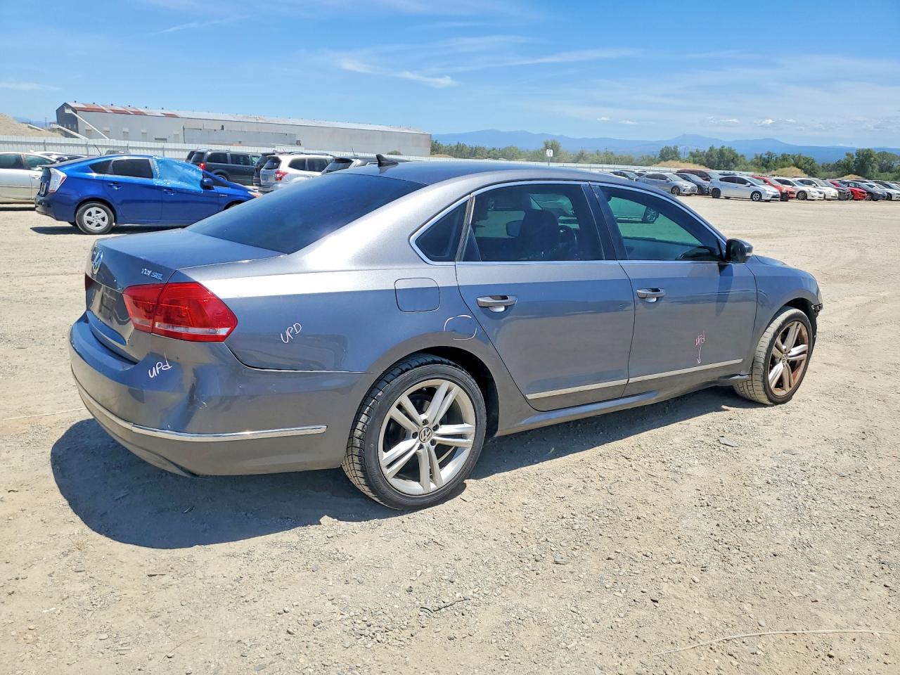 2014 Volkswagen Passat Sel Gray vin: 1VWCN7A37EC012925