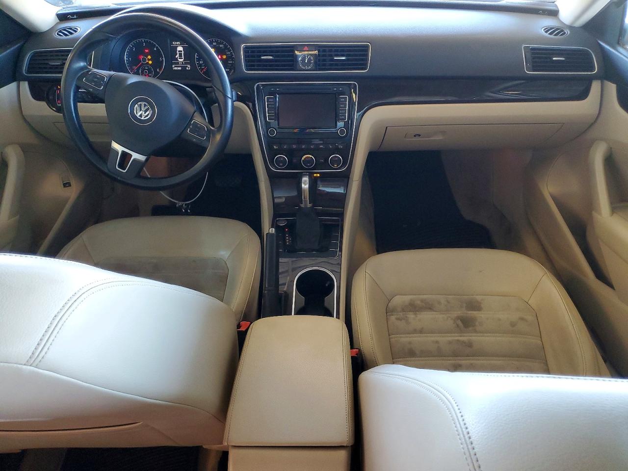 2014 Volkswagen Passat Sel White vin: 1VWCN7A37EC023228