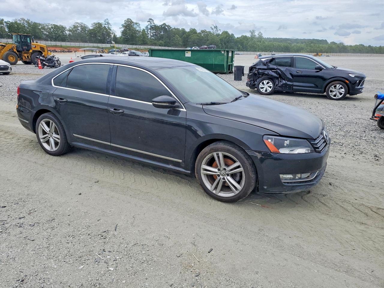 2012 Volkswagen Passat Sel Black vin: 1VWCN7A38CC003311