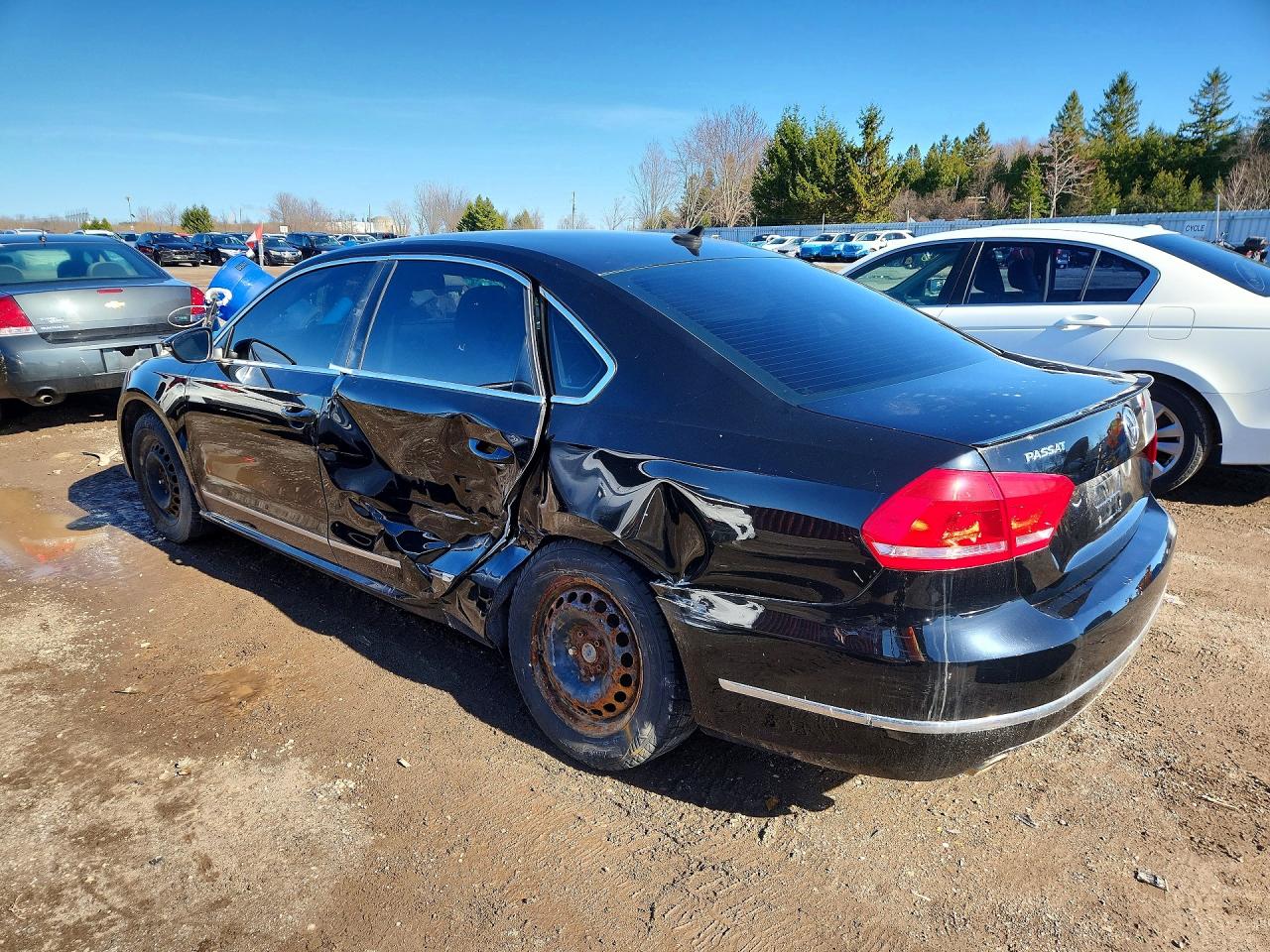 2012 Volkswagen Passat Sel Black vin: 1VWCN7A38CC057191