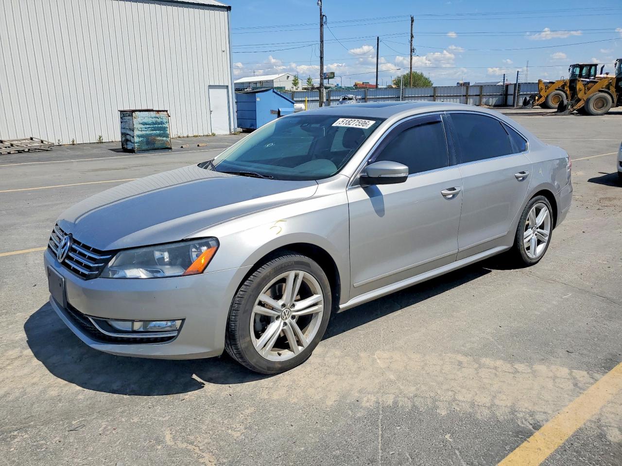 2013 Volkswagen Passat Sel Silver vin: 1VWCN7A38DC077393