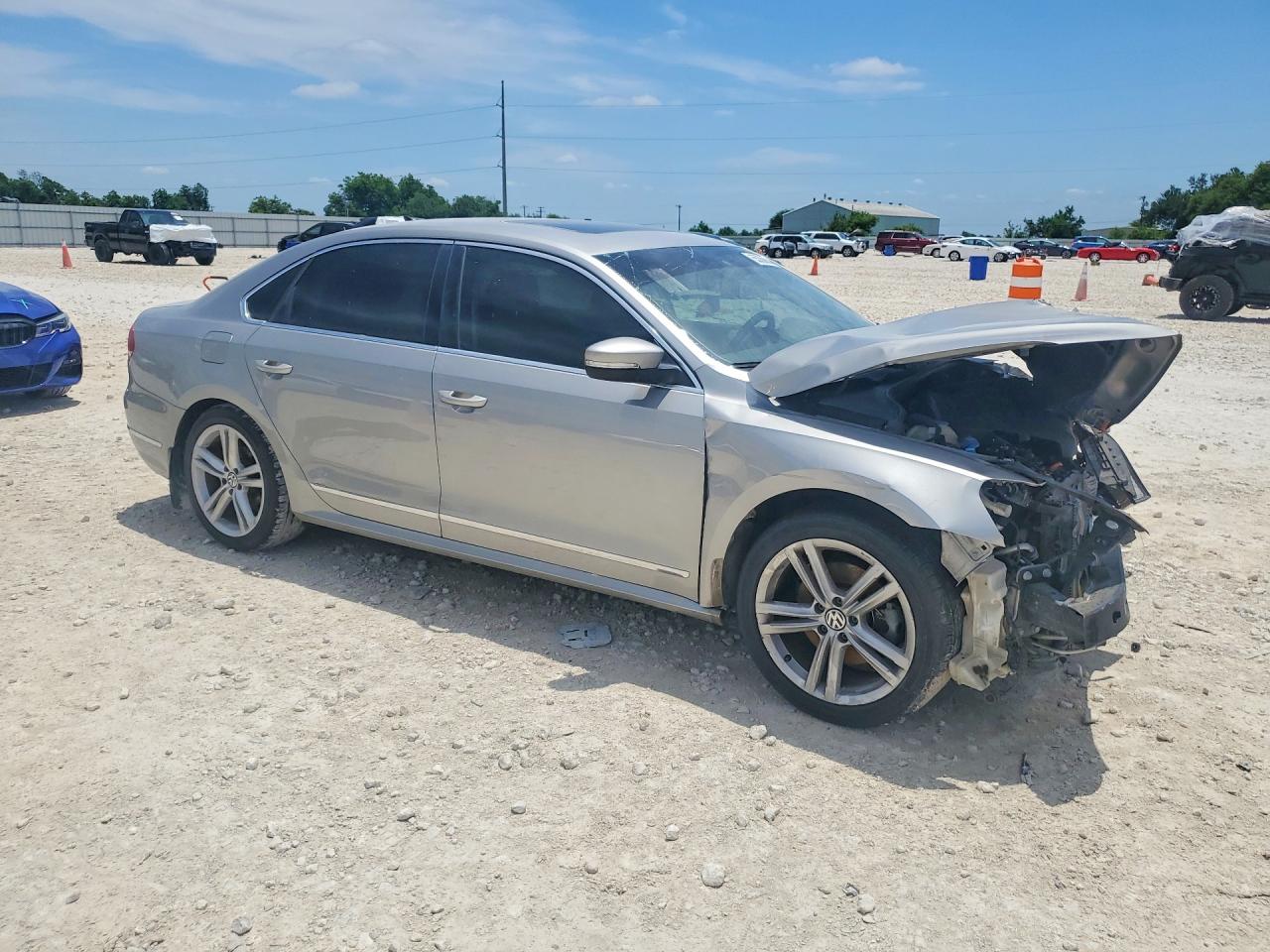 2013 Volkswagen Passat Sel Gray vin: 1VWCN7A38DC088488