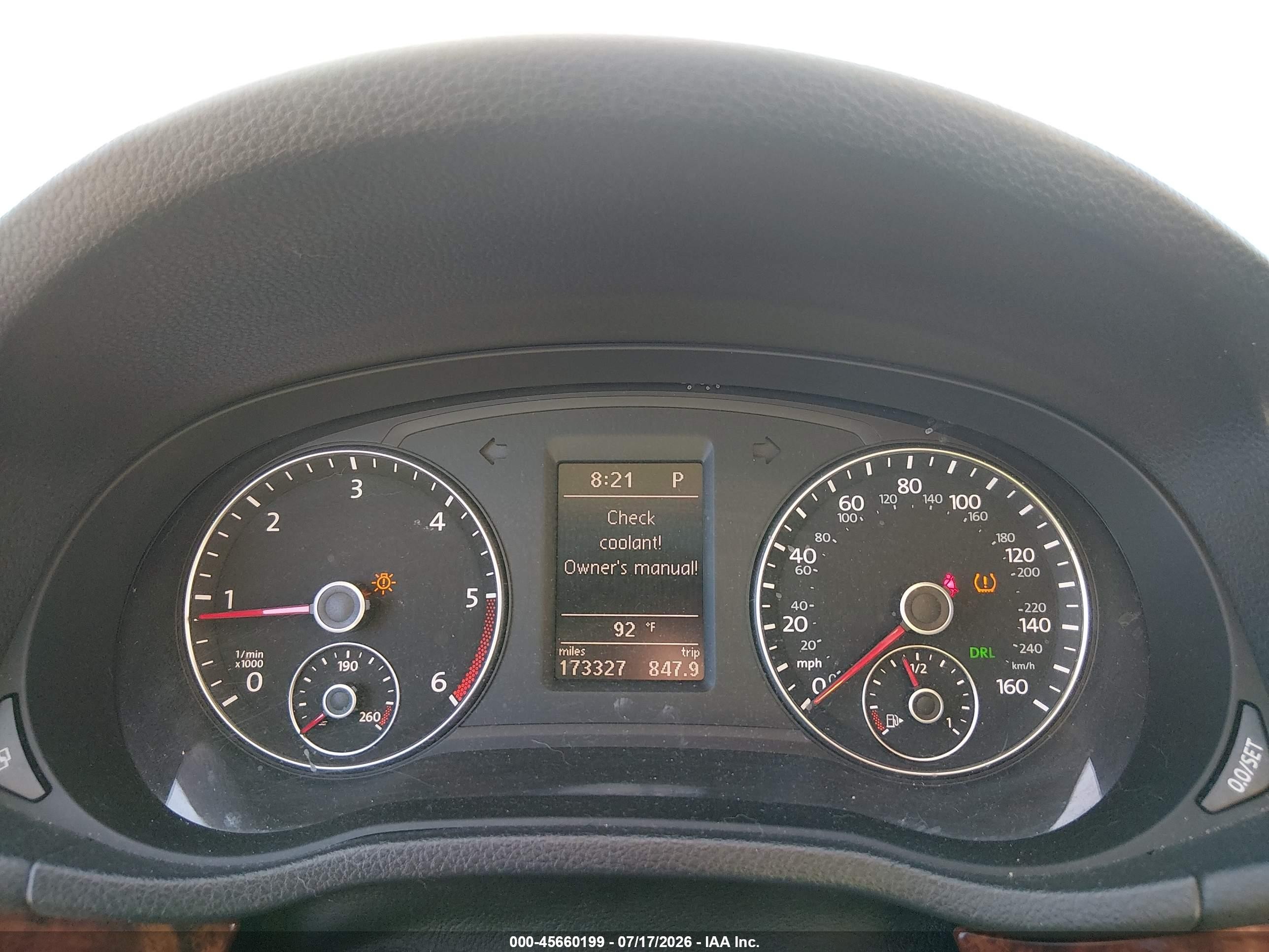 2012 Volkswagen Passat 2.0l Tdi Sel Premium Черный vin: 1VWCN7A39CC083587