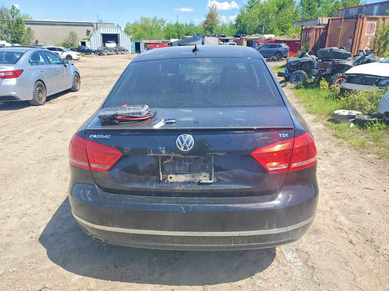 2012 Volkswagen Passat Tdi Черный vin: 1VWCN7A39CC096923
