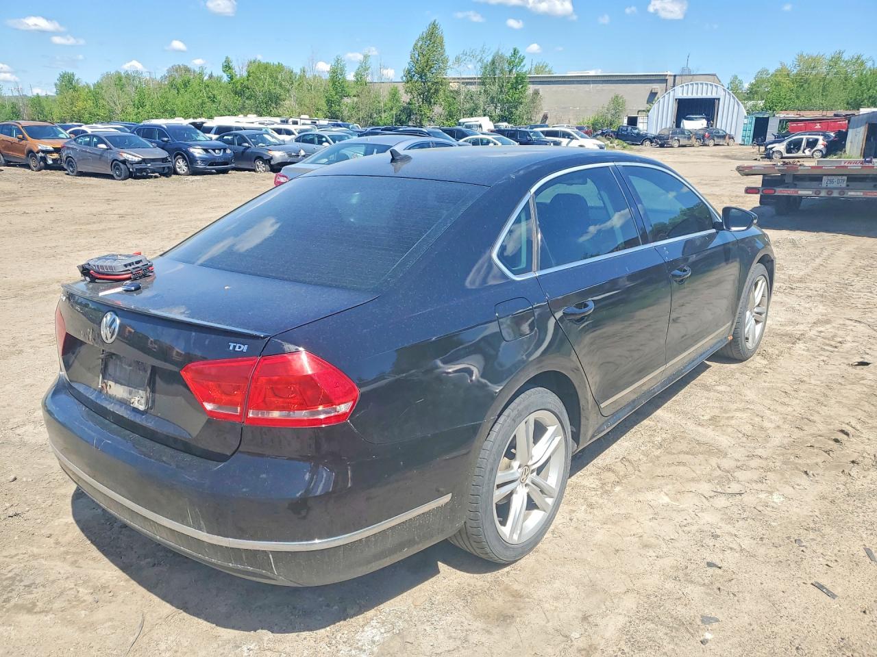 2012 Volkswagen Passat Tdi Черный vin: 1VWCN7A39CC096923