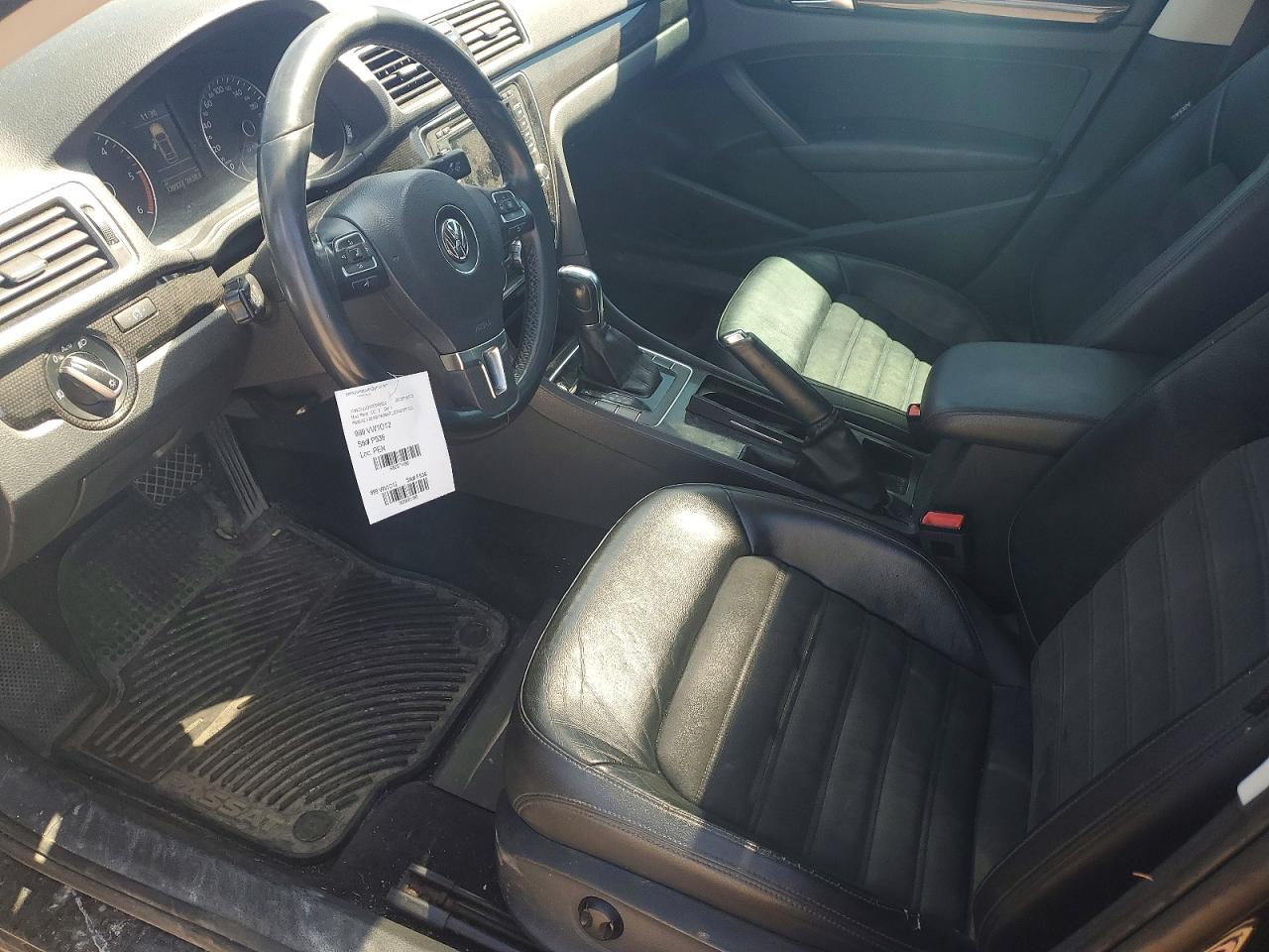 2012 Volkswagen Passat Tdi Черный vin: 1VWCN7A39CC096923