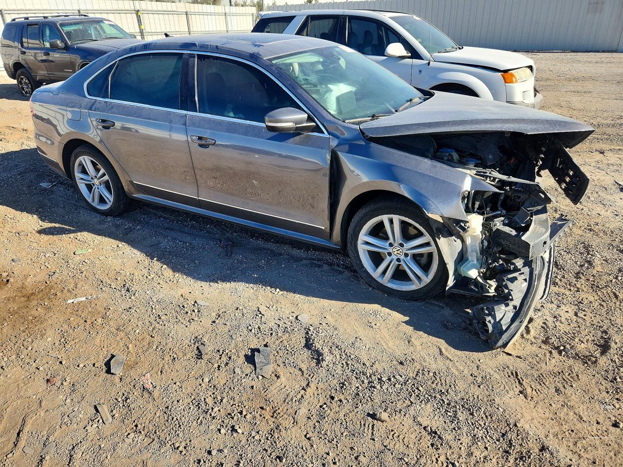 2013 Volkswagen Passat Sel Серый vin: 1VWCN7A39DC148925