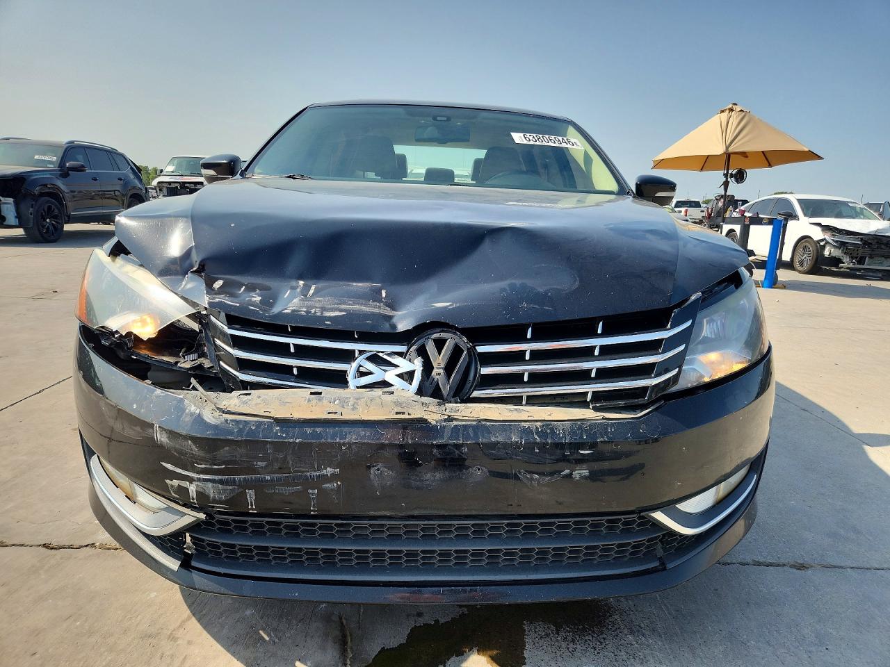 2014 Volkswagen Passat Sel Black vin: 1VWCN7A39EC055274