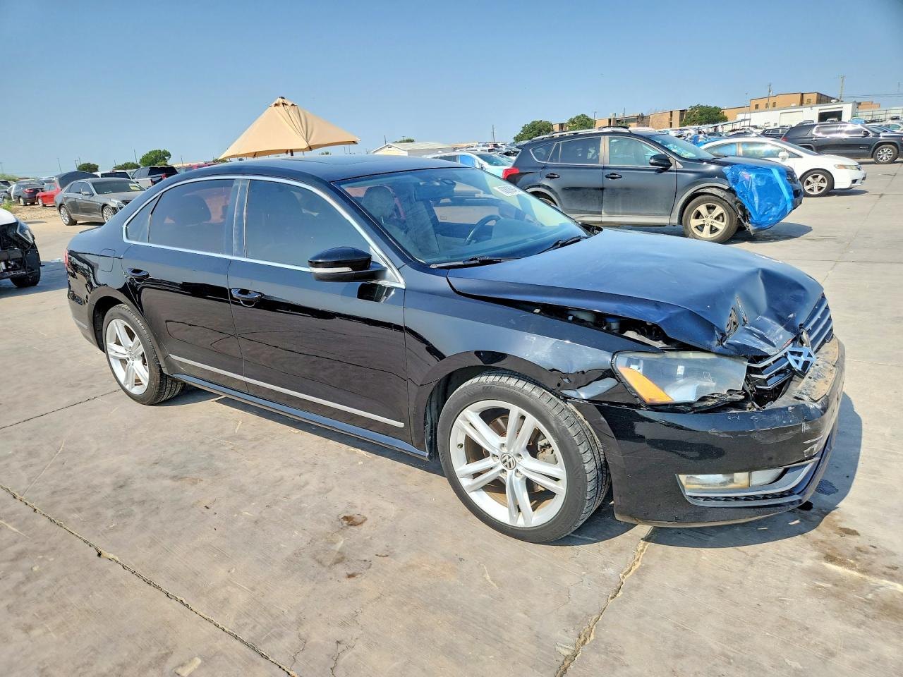 2014 Volkswagen Passat Sel Black vin: 1VWCN7A39EC055274