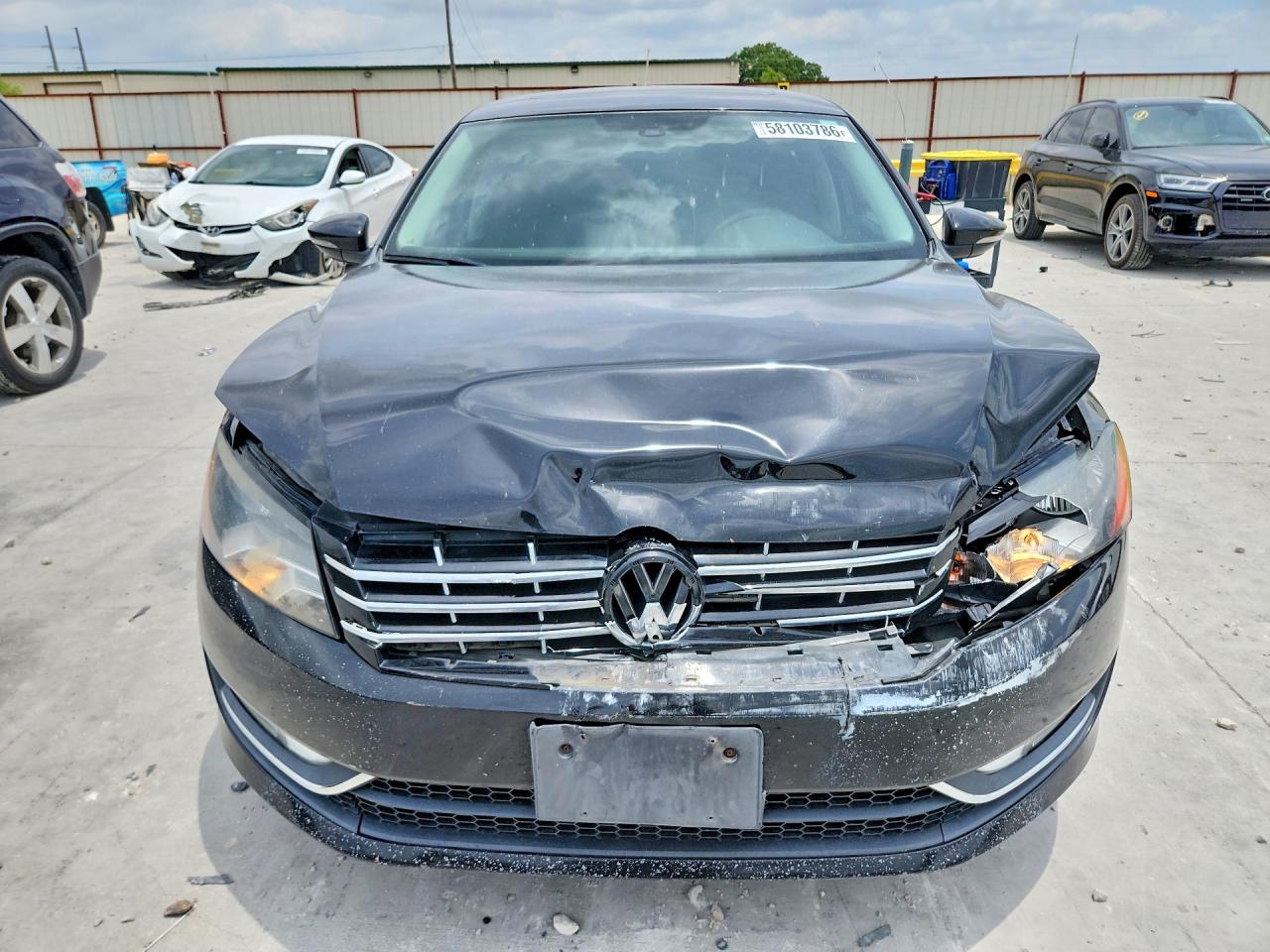 2012 Volkswagen Passat Sel Black vin: 1VWCN7A3XCC005710