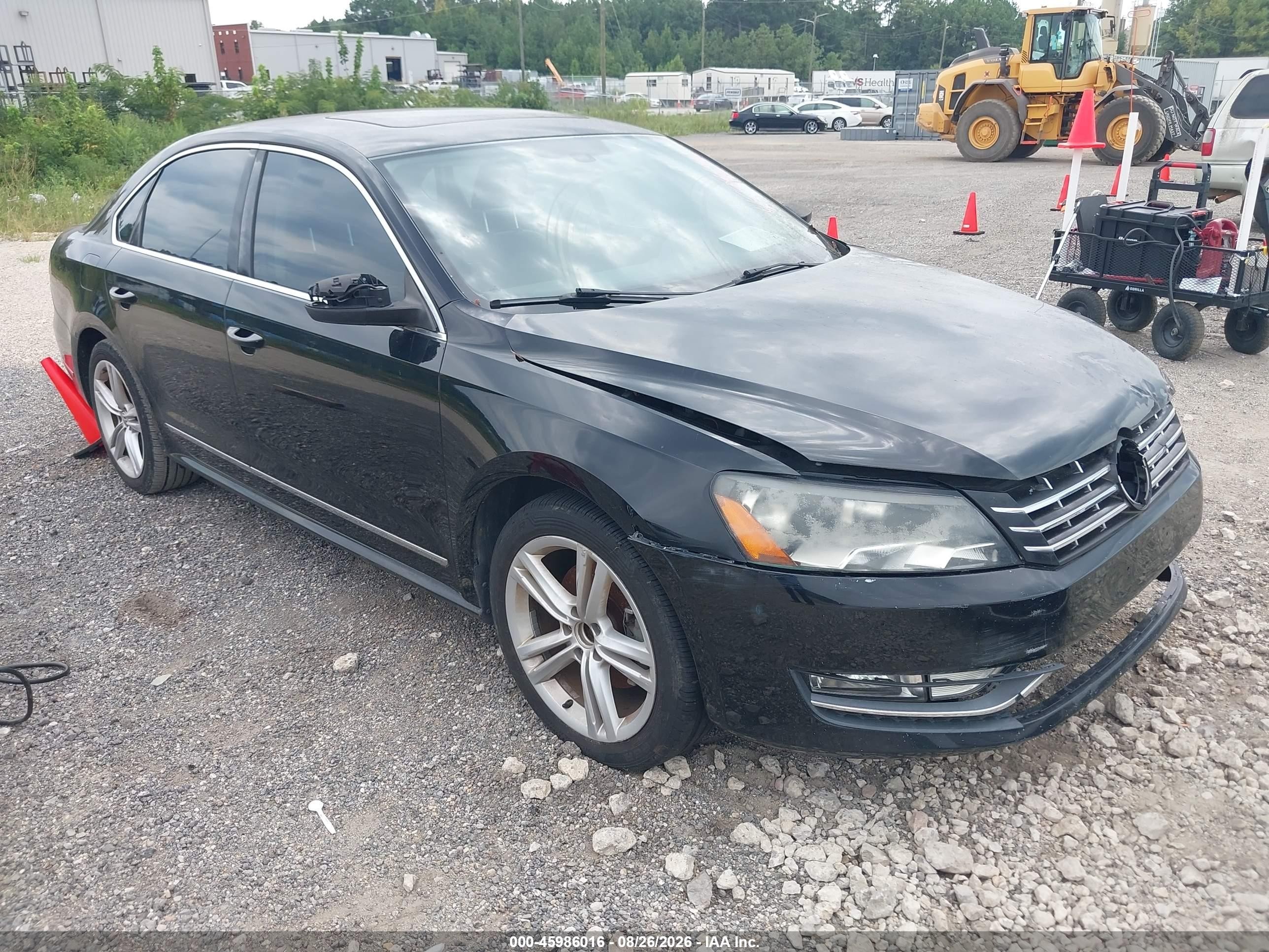 2013 Volkswagen Passat 2.0l Tdi Sel Premium Черный vin: 1VWCN7A3XDC012481