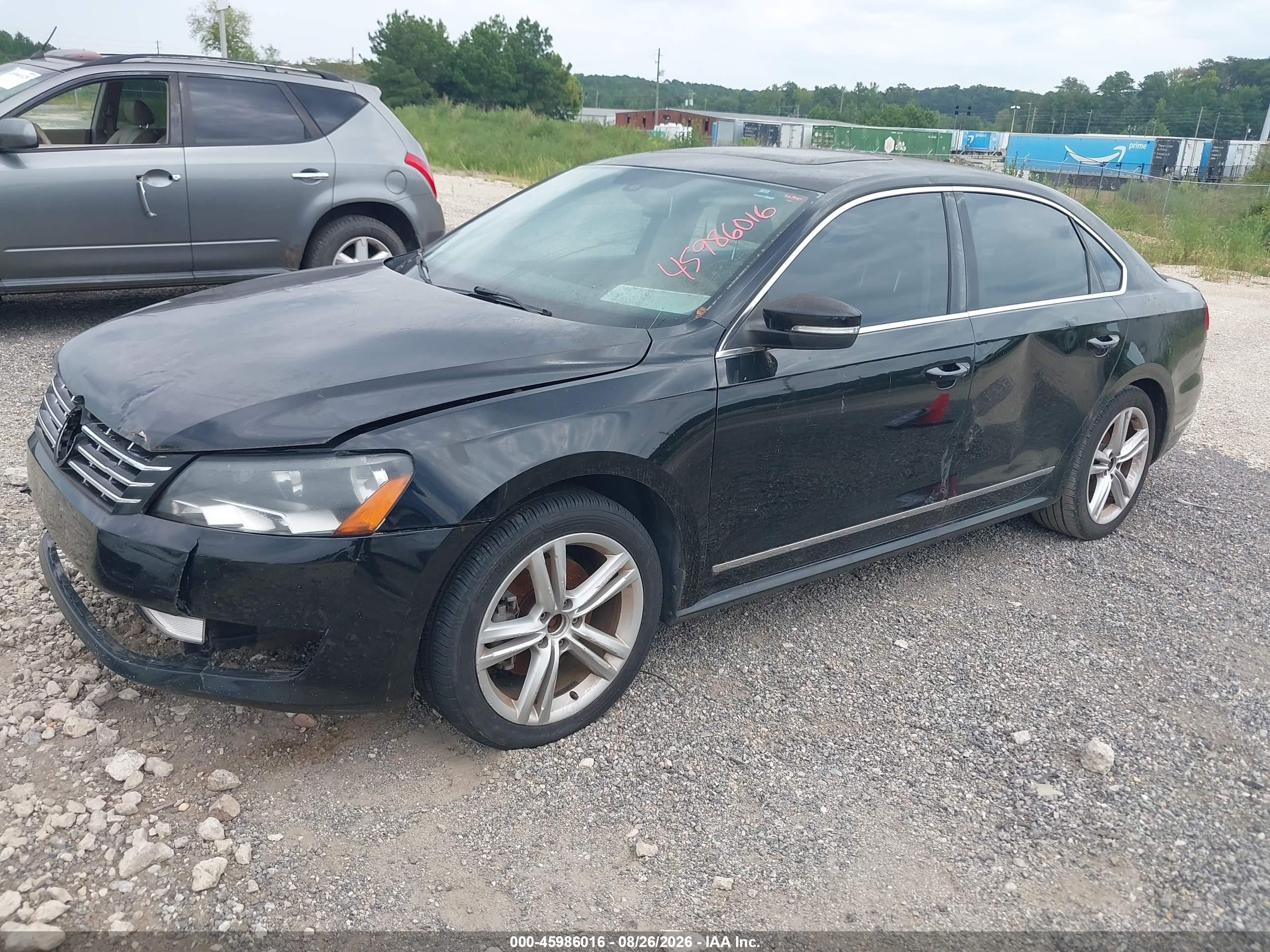 2013 Volkswagen Passat 2.0l Tdi Sel Premium Черный vin: 1VWCN7A3XDC012481