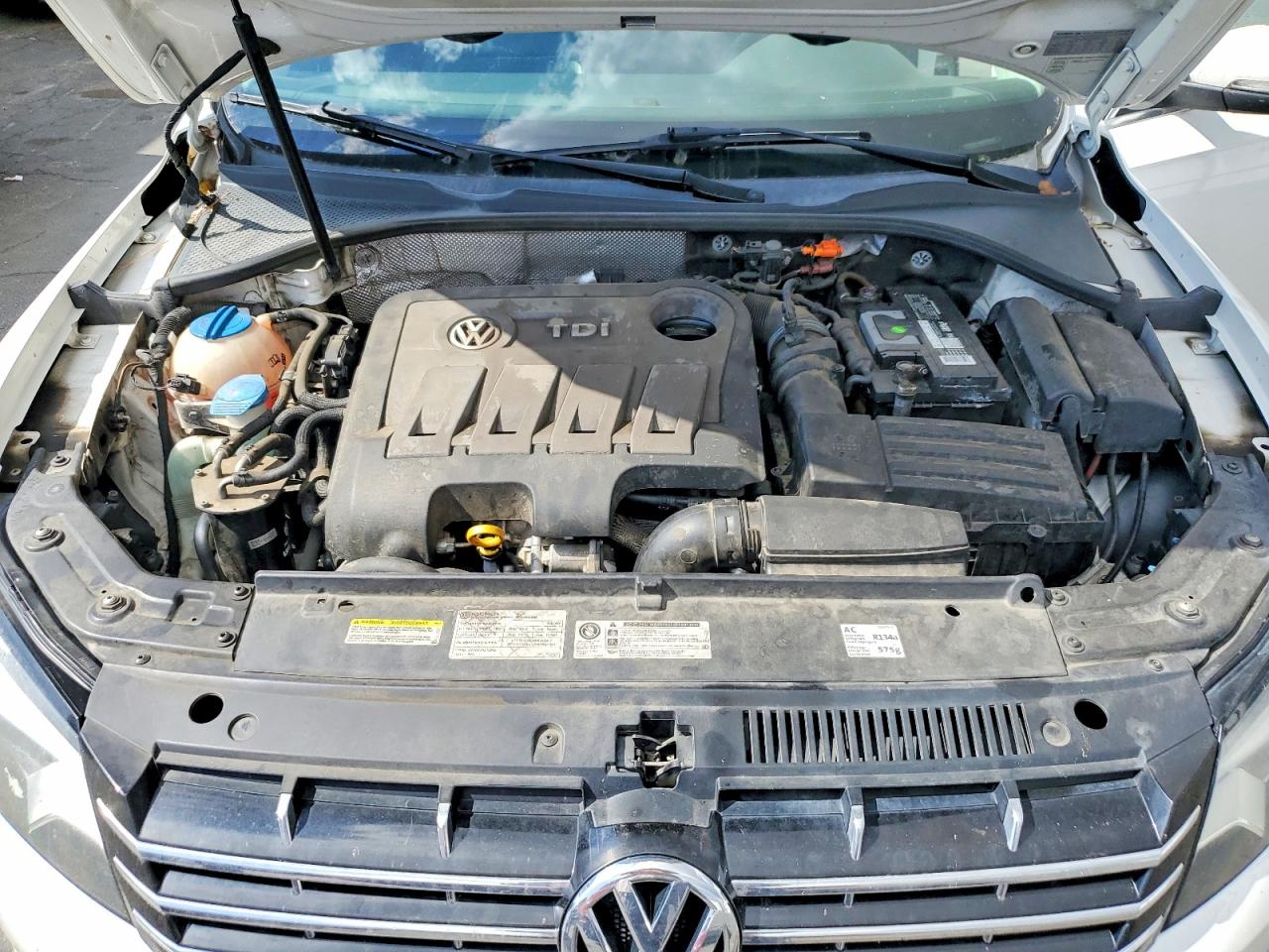 2014 Volkswagen Passat Sel Белый vin: 1VWCN7A3XEC030626