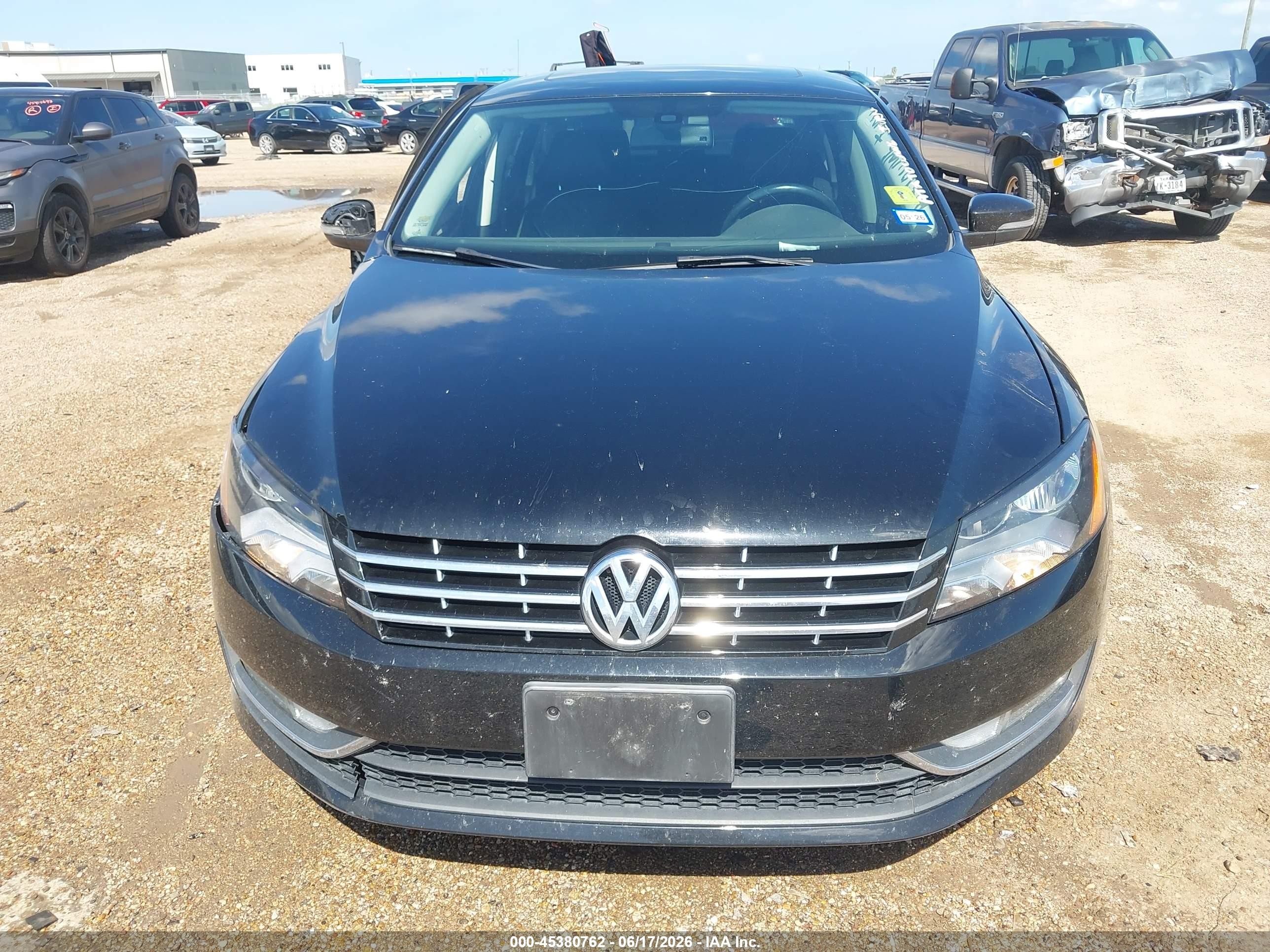 2014 Volkswagen Passat 2.0l Tdi Sel Premium Black vin: 1VWCN7A3XEC037544