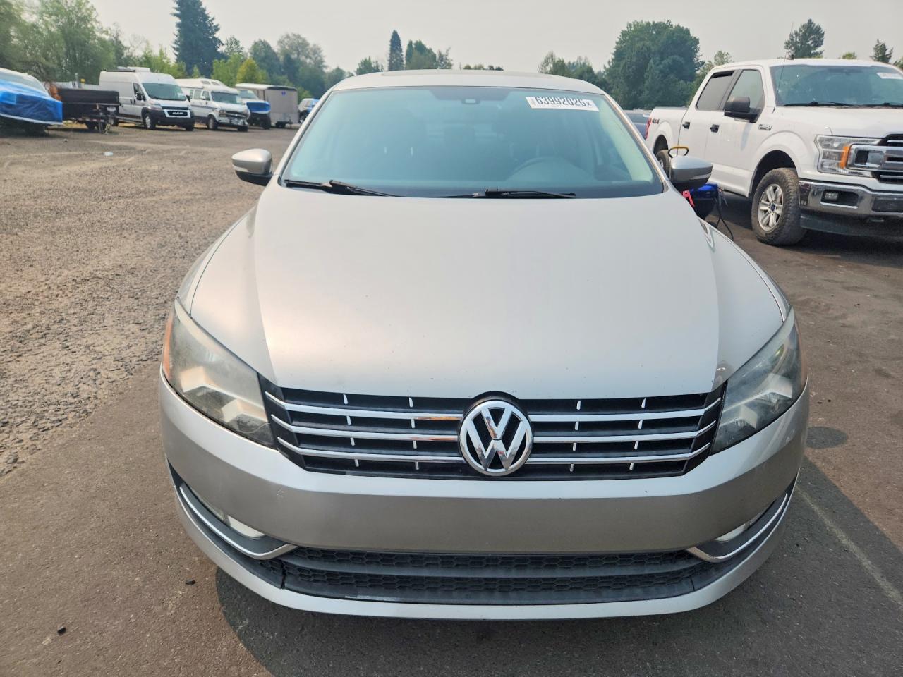2014 Volkswagen Passat Sel Silver vin: 1VWCN7A3XEC046695